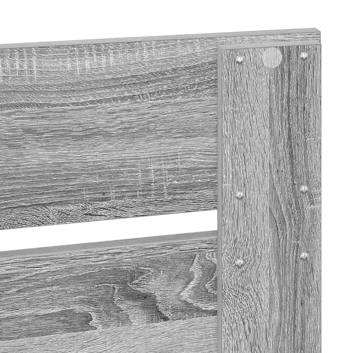 Bedframe Grijs Sonoma 200 x 200 cm Massief grenenhout is nu te koop bij PeponiXL, paradijselijk wonen!