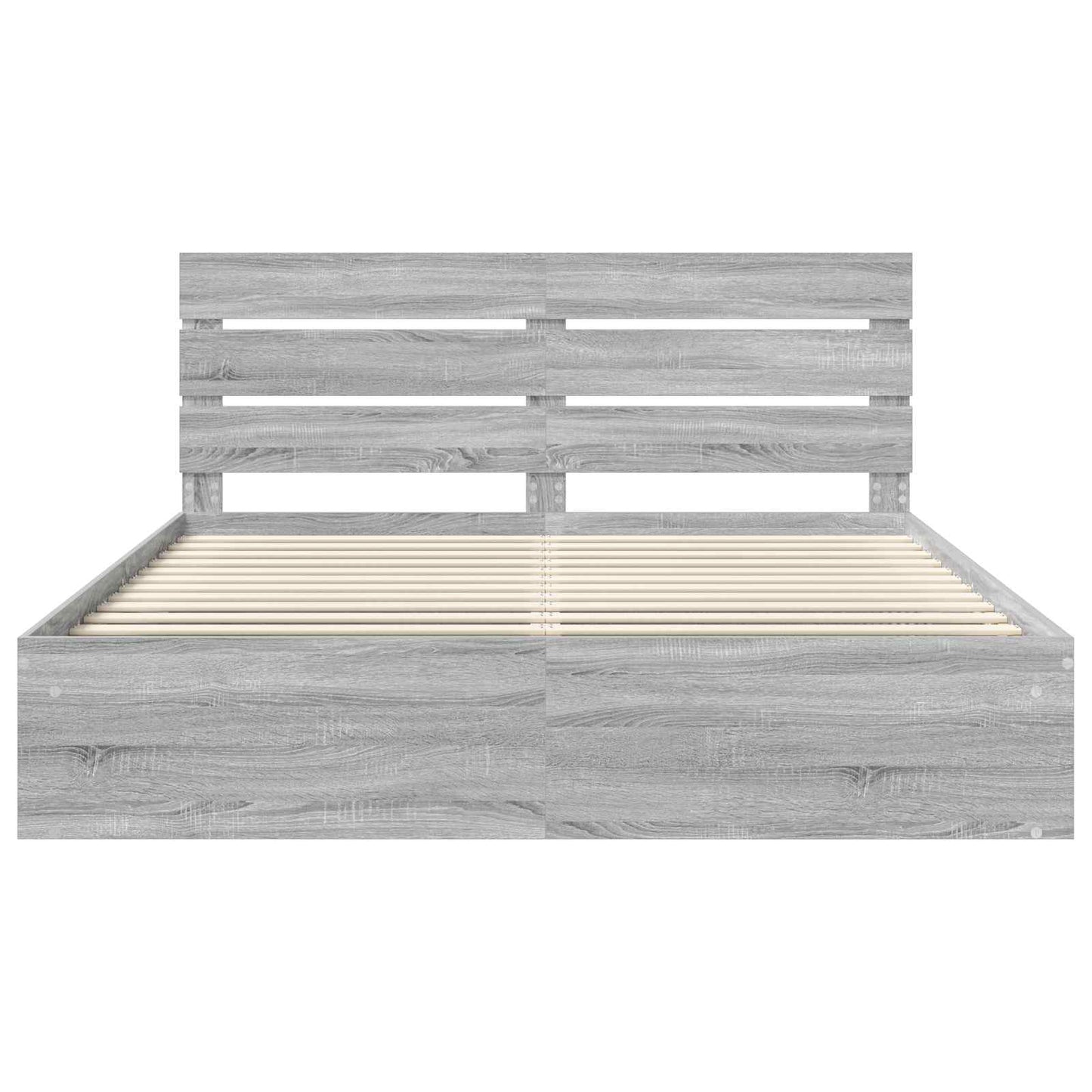 Bedframe Grijs Sonoma 180 x 200 cm Massief grenenhout is nu te koop bij PeponiXL, paradijselijk wonen!