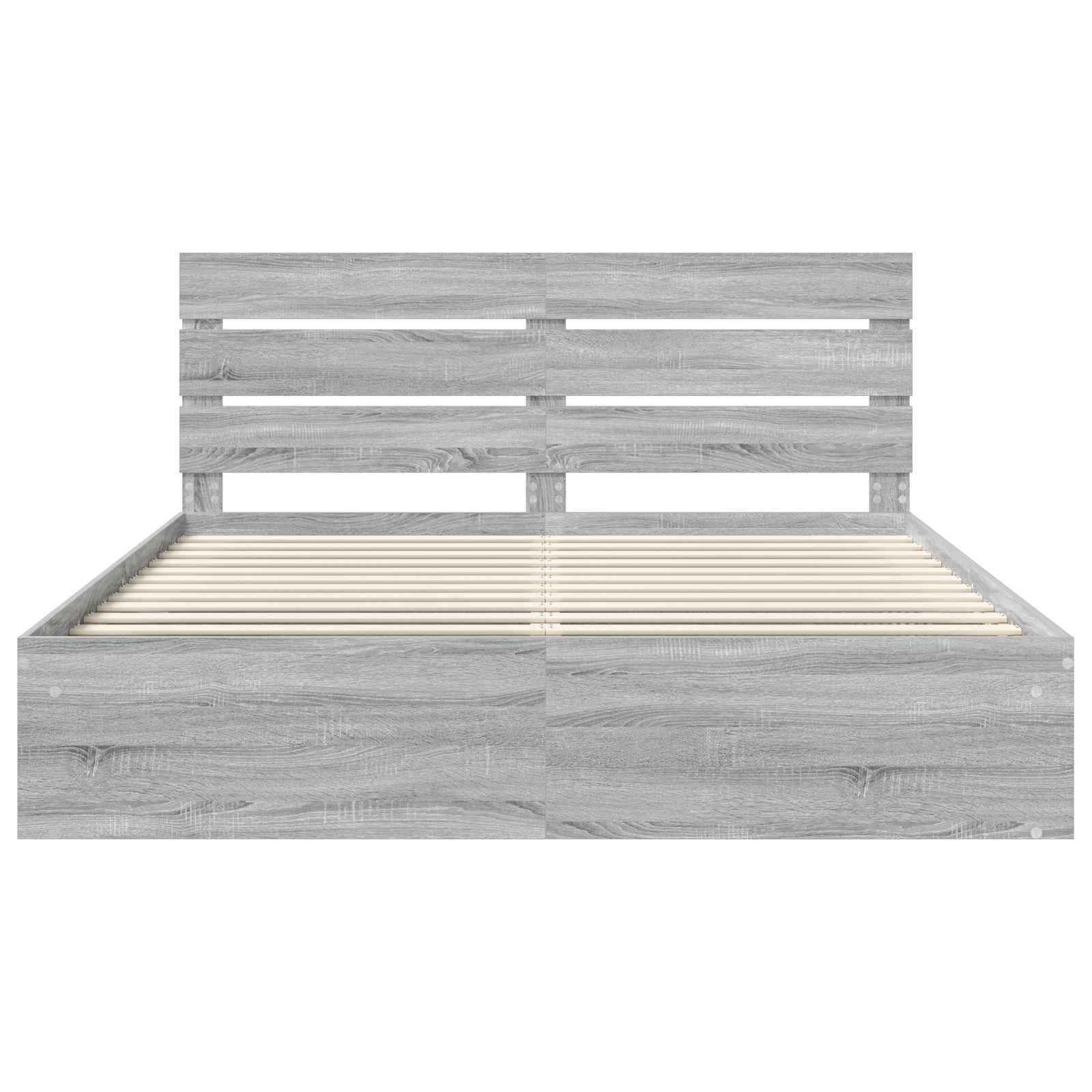 Bedframe Grijs Sonoma 180 x 200 cm Massief grenenhout is nu te koop bij PeponiXL, paradijselijk wonen!