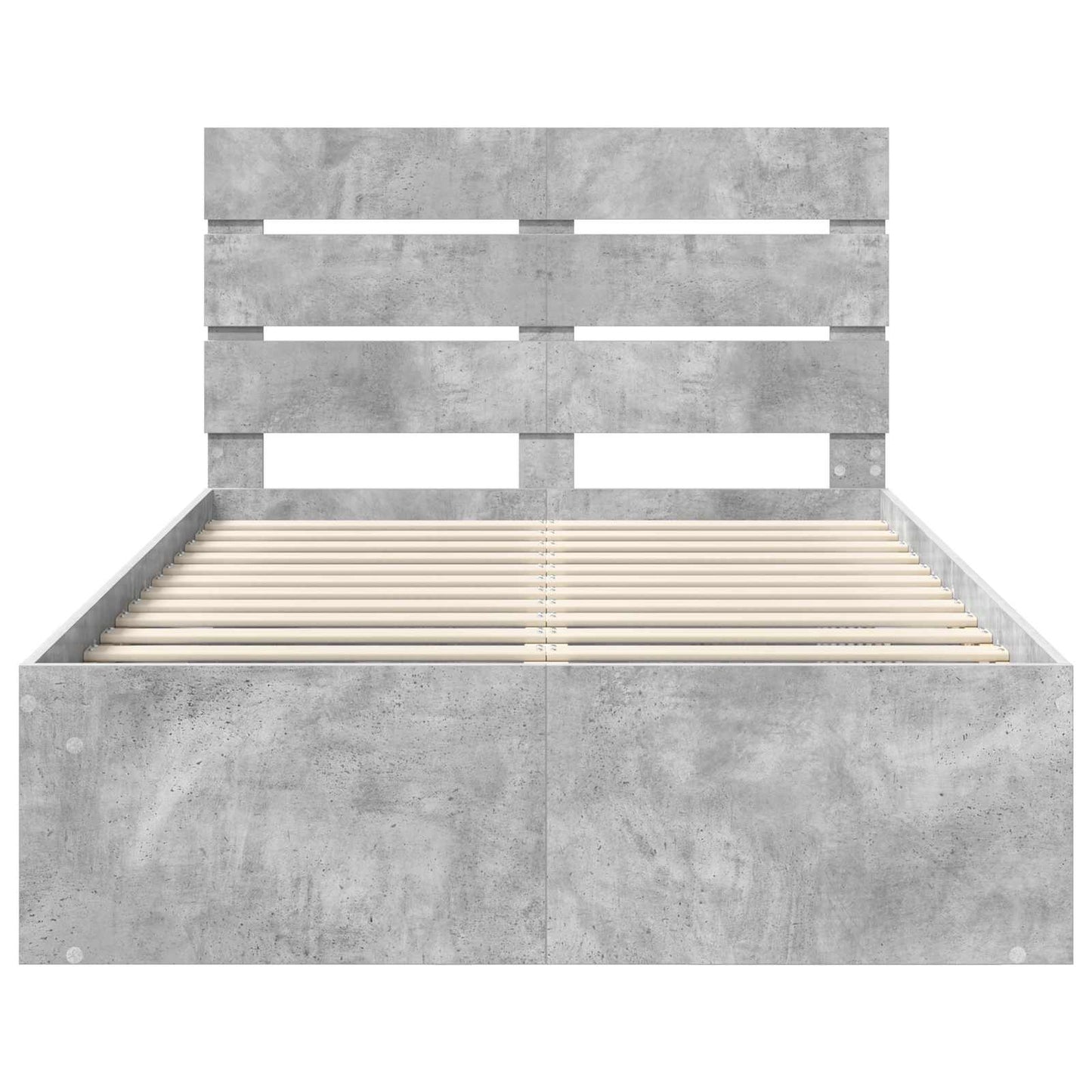 Bedframe Concerte Grijs 135 x 190 cm Massief grenenhout is nu te koop bij PeponiXL, paradijselijk wonen!
