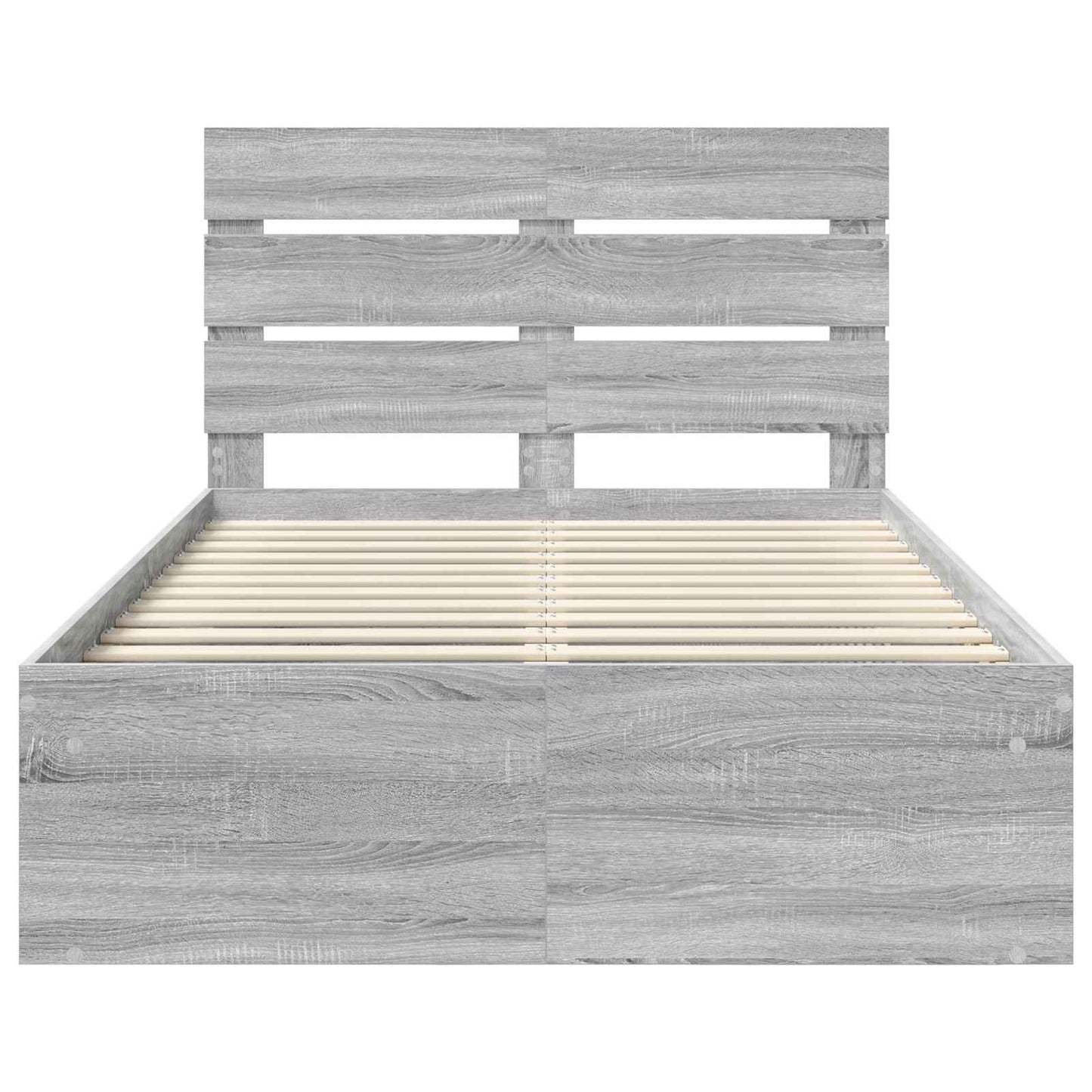 Bedframe Grijs Sonoma 120 x 200 cm Massief grenenhout is nu te koop bij PeponiXL, paradijselijk wonen!