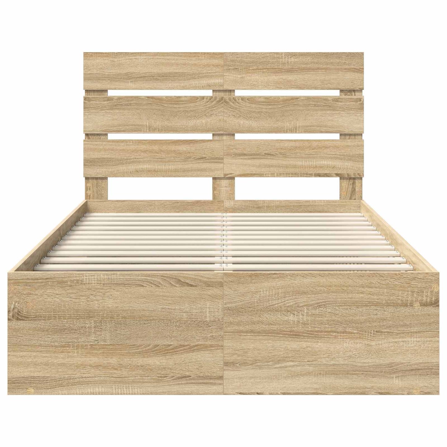 Bedframe met hoofdeinde Sonoma 120 x 190 cm Massief grenenhout is nu te koop bij PeponiXL, paradijselijk wonen!