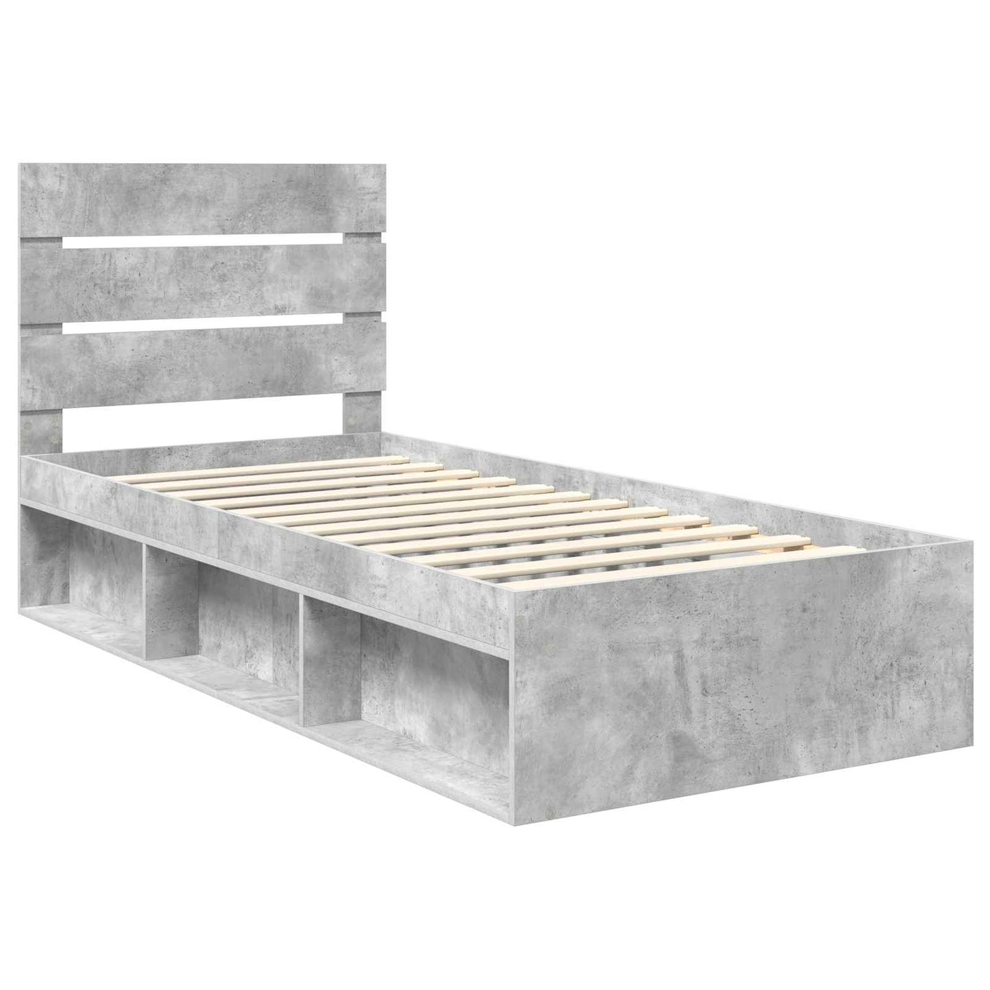 Bedframe Concerte Grijs 100 x 200 cm Massief grenenhout is nu te koop bij PeponiXL, paradijselijk wonen!