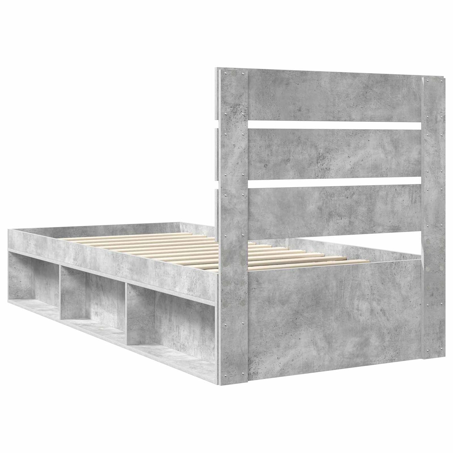 Bedframe Concerte Grijs 100 x 200 cm Massief grenenhout is nu te koop bij PeponiXL, paradijselijk wonen!