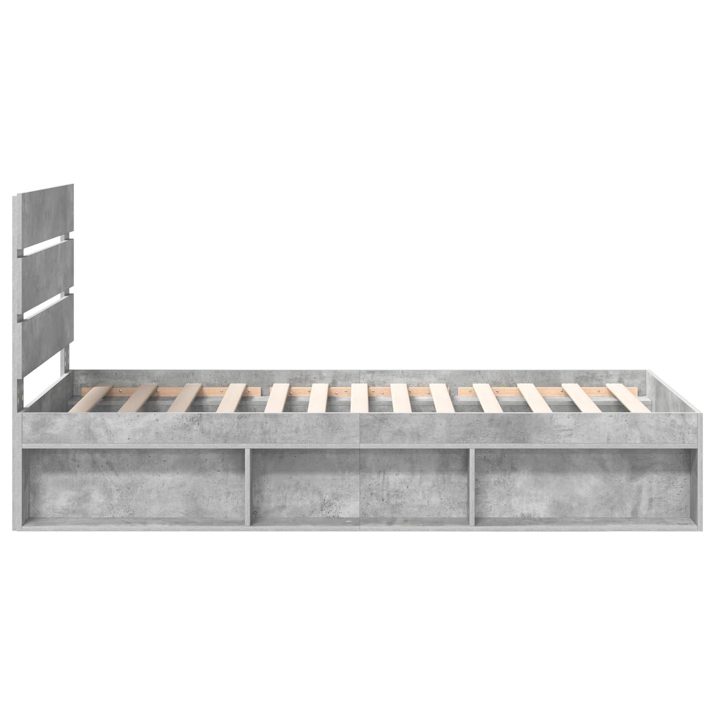 Bedframe Concerte Grijs 100 x 200 cm Massief grenenhout is nu te koop bij PeponiXL, paradijselijk wonen!
