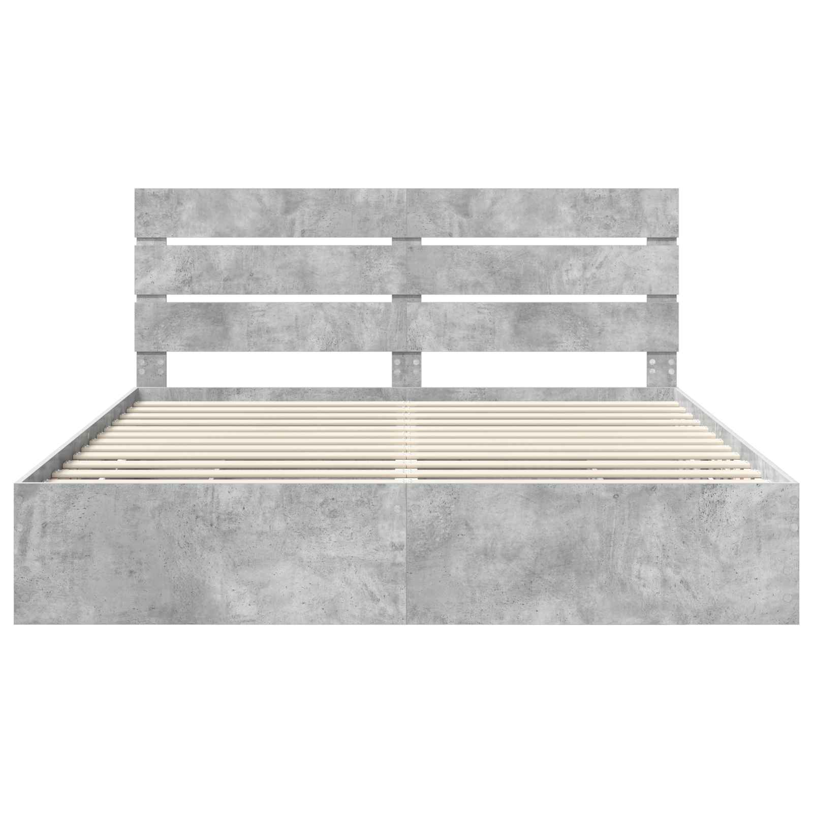 Bedframe met lade Beton Grijs 200 x 200 cm Ingenieurshout is nu te koop bij PeponiXL, paradijselijk wonen!