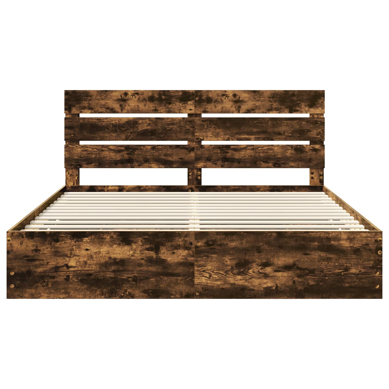 Bedframe met lade Gerookt eiken 180 x 200 cm Ingenieurshout is nu te koop bij PeponiXL, paradijselijk wonen!