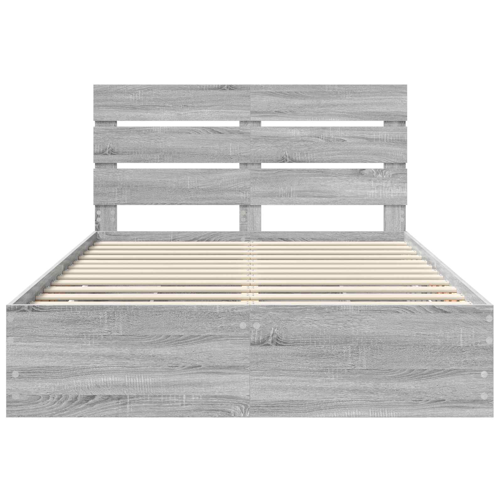 Bedframe met lade Grijs Sonoma 160 x 200 cm Ingenieurshout is nu te koop bij PeponiXL, paradijselijk wonen!
