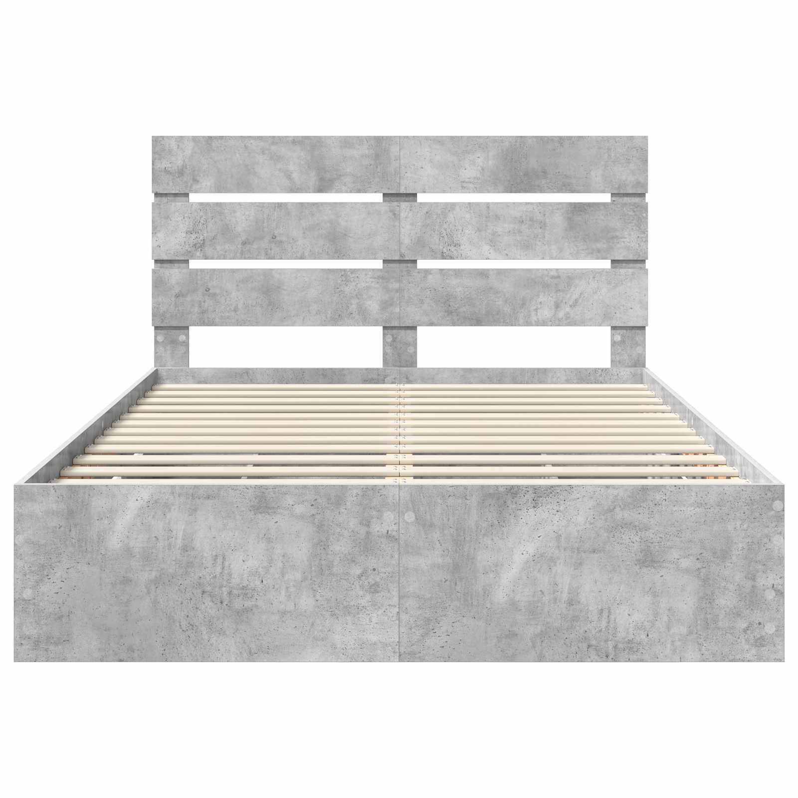 Bedframe met lade Beton Grijs 140 x 200 cm Ingenieurshout is nu te koop bij PeponiXL, paradijselijk wonen!