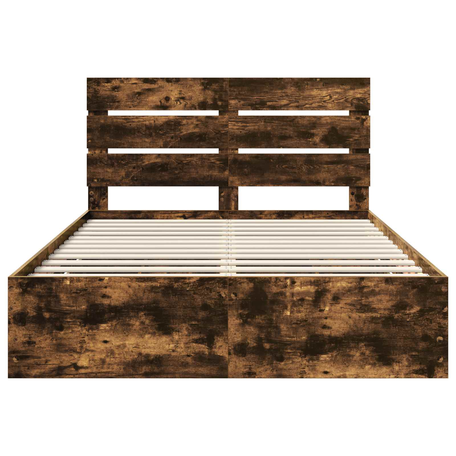 Bedframe met lade Gerookt eiken 140 x 190 cm Ingenieurshout is nu te koop bij PeponiXL, paradijselijk wonen!