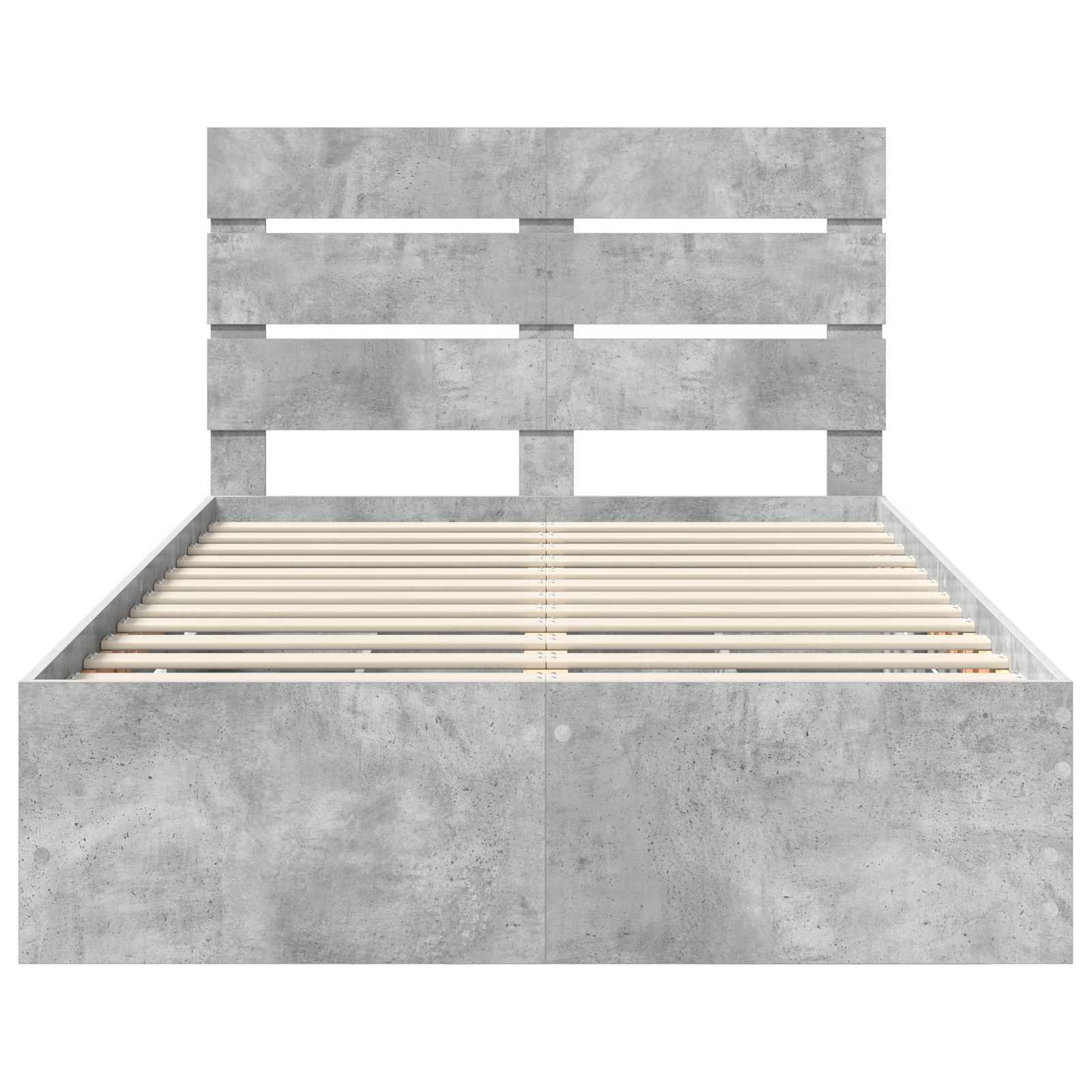Bedframe met lade Beton Grijs 135 x 190 cm Ingenieurshout is nu te koop bij PeponiXL, paradijselijk wonen!