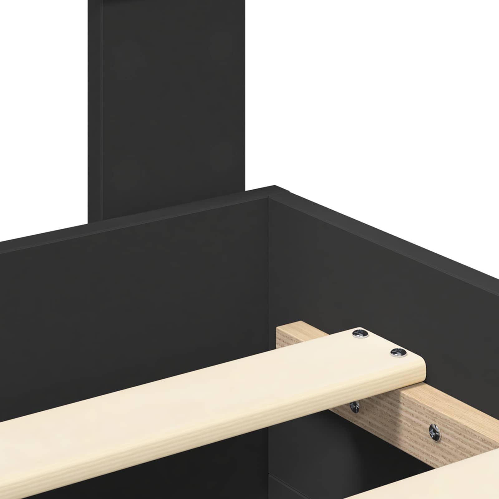 Bedframe met lade Sonoma Eiken 200 x 200 cm Bewerkt hout is nu te koop bij PeponiXL, paradijselijk wonen!