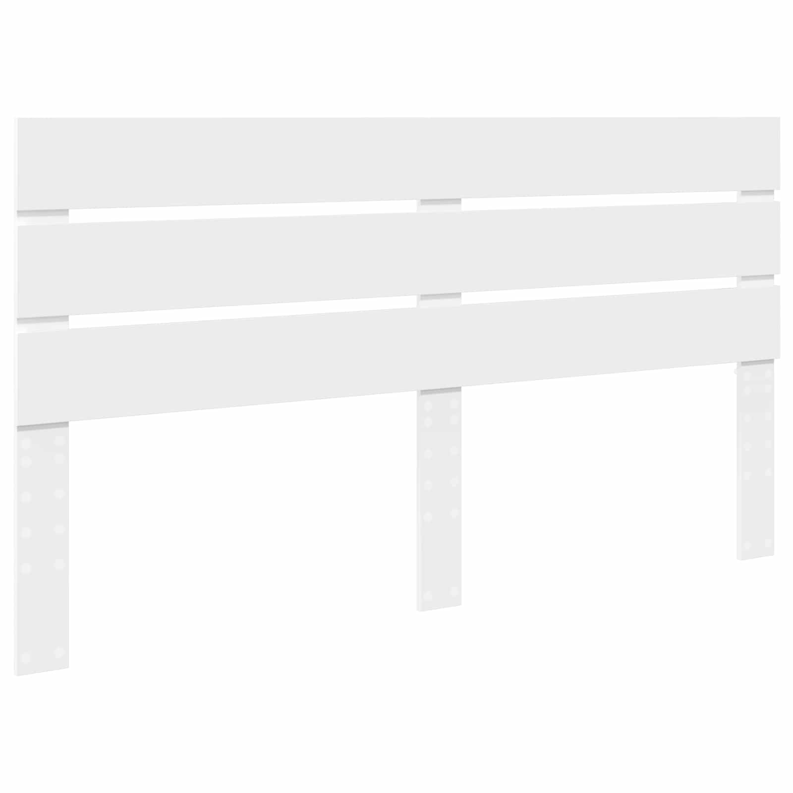 Bedframe met lade met hoofdeinde Wit 160 x 200 cm Bewerkt hout is nu te koop bij PeponiXL, paradijselijk wonen!