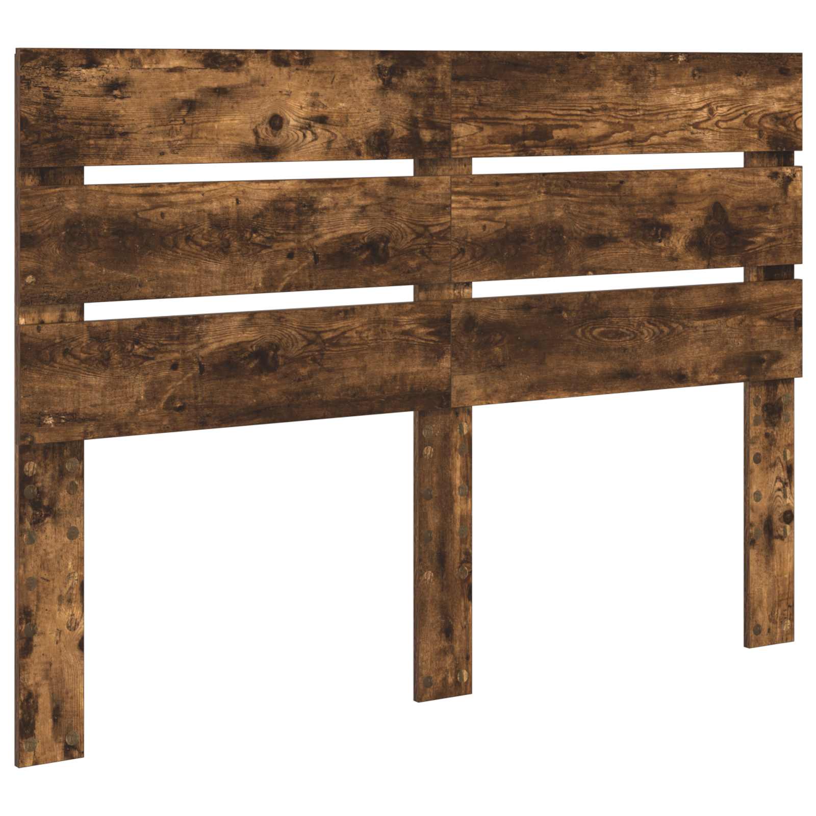 Bedframe met lade Gerookt eiken 140 x 200 cm Bewerkt hout is nu te koop bij PeponiXL, paradijselijk wonen!