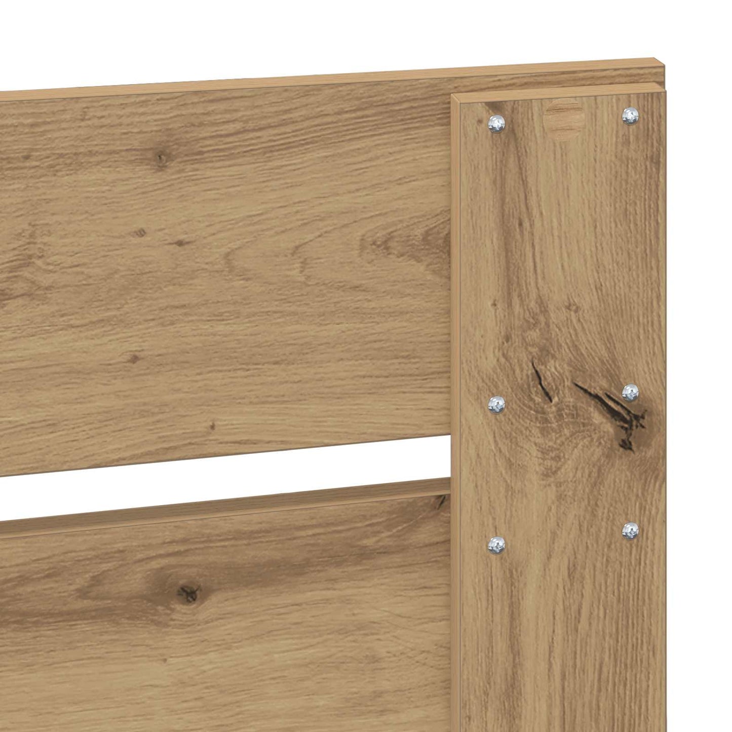 Bedframe met lade Artisan Eiken 100 x 200 cm Bewerkt hout is nu te koop bij PeponiXL, paradijselijk wonen!