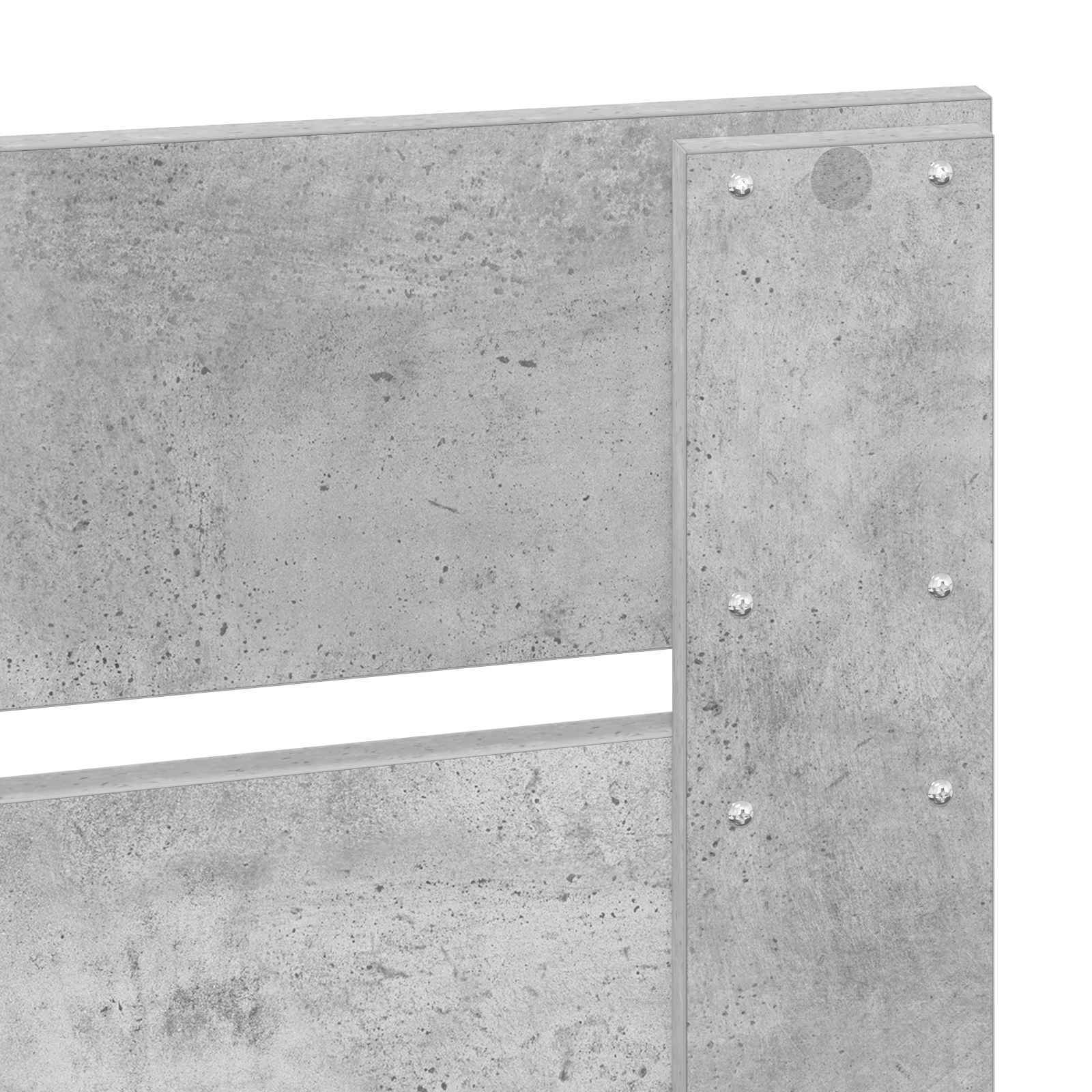 Bedframe met lade Beton Grijs 90 x 200 cm Bewerkt hout is nu te koop bij PeponiXL, paradijselijk wonen!