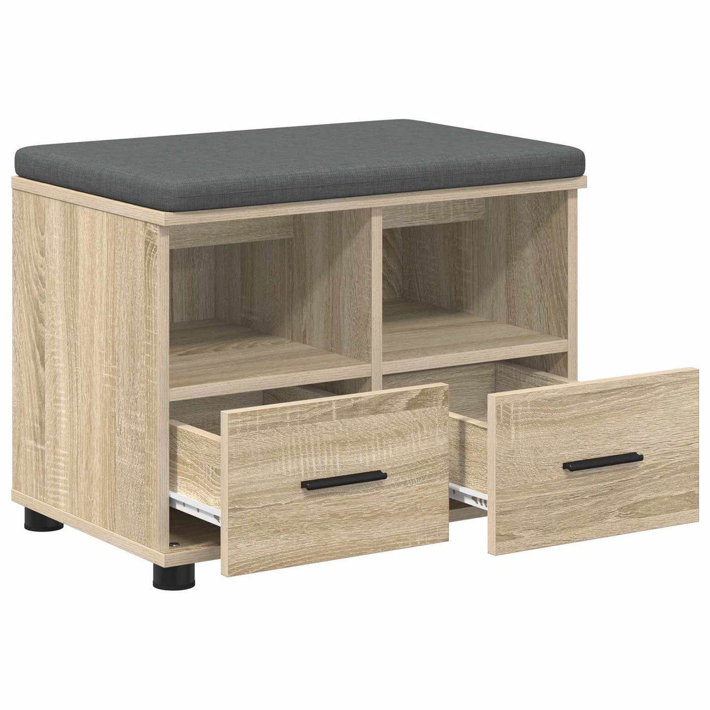 Halbank met kussen met lade Sonoma Eiken 60 x 38 x 46 cm is nu te koop bij PeponiXL, paradijselijk wonen!