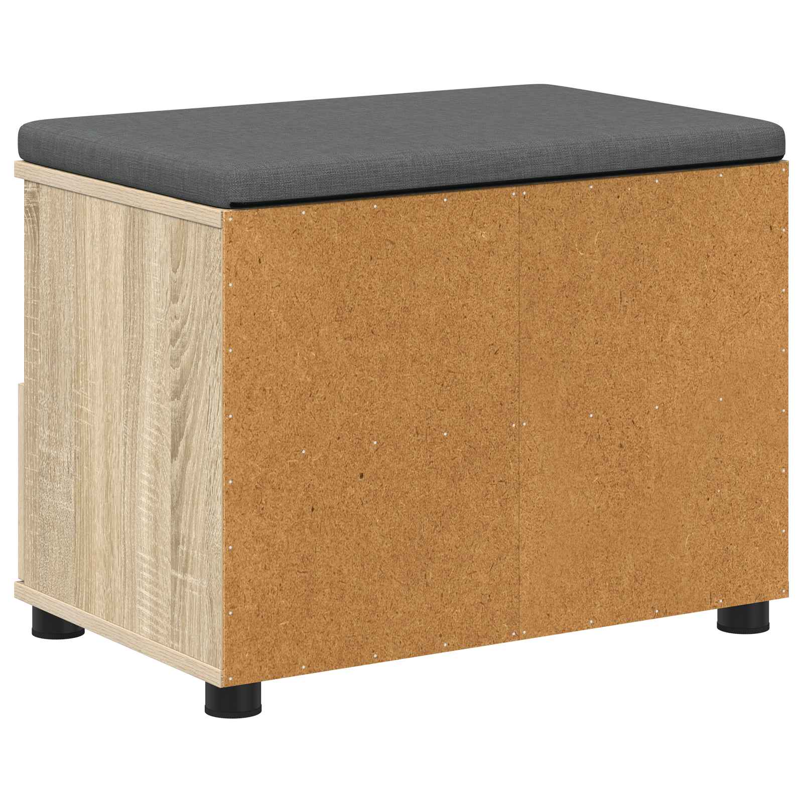 Halbank met kussen met lade Sonoma Eiken 60 x 38 x 46 cm is nu te koop bij PeponiXL, paradijselijk wonen!