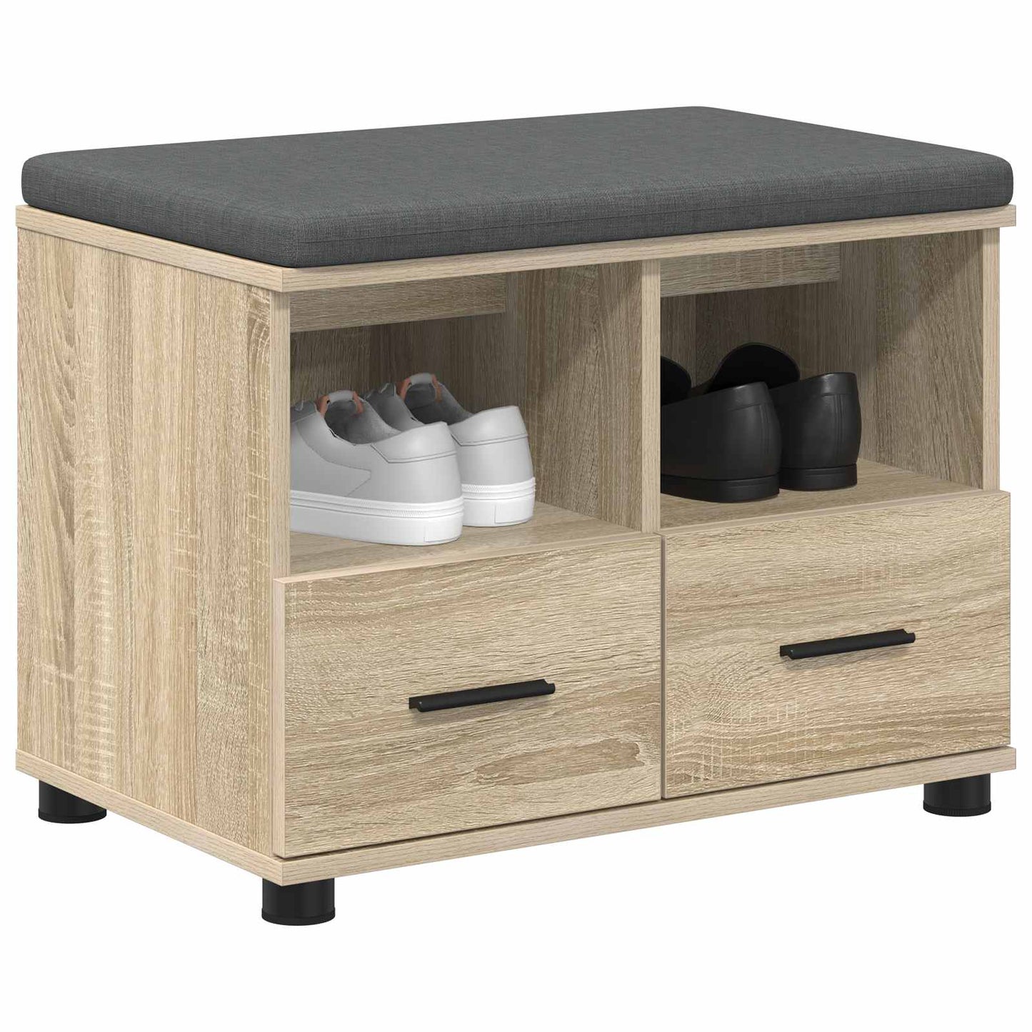 Halbank met kussen met lade Sonoma Eiken 60 x 38 x 46 cm is nu te koop bij PeponiXL, paradijselijk wonen!