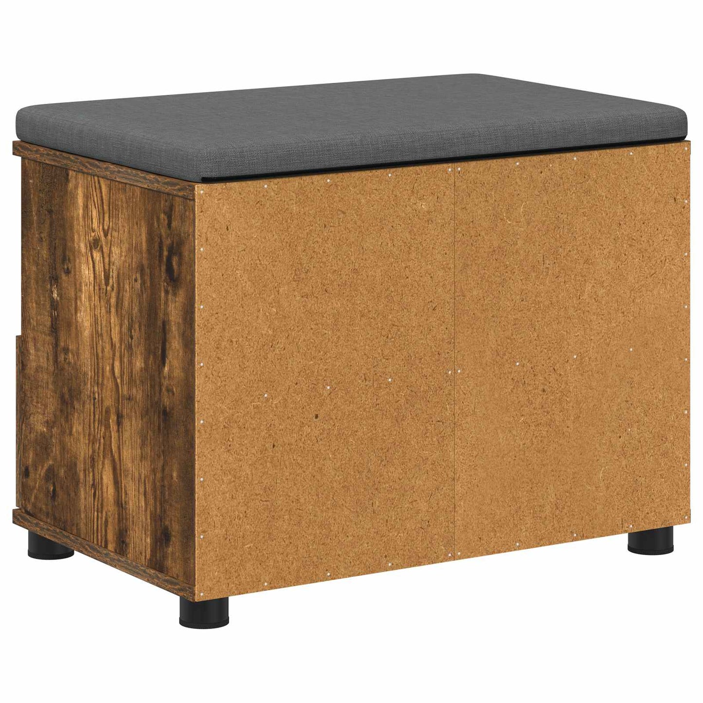 Halbank met kussen met lade Gerookte Eik 60 x 38 x 46 cm is nu te koop bij PeponiXL, paradijselijk wonen!