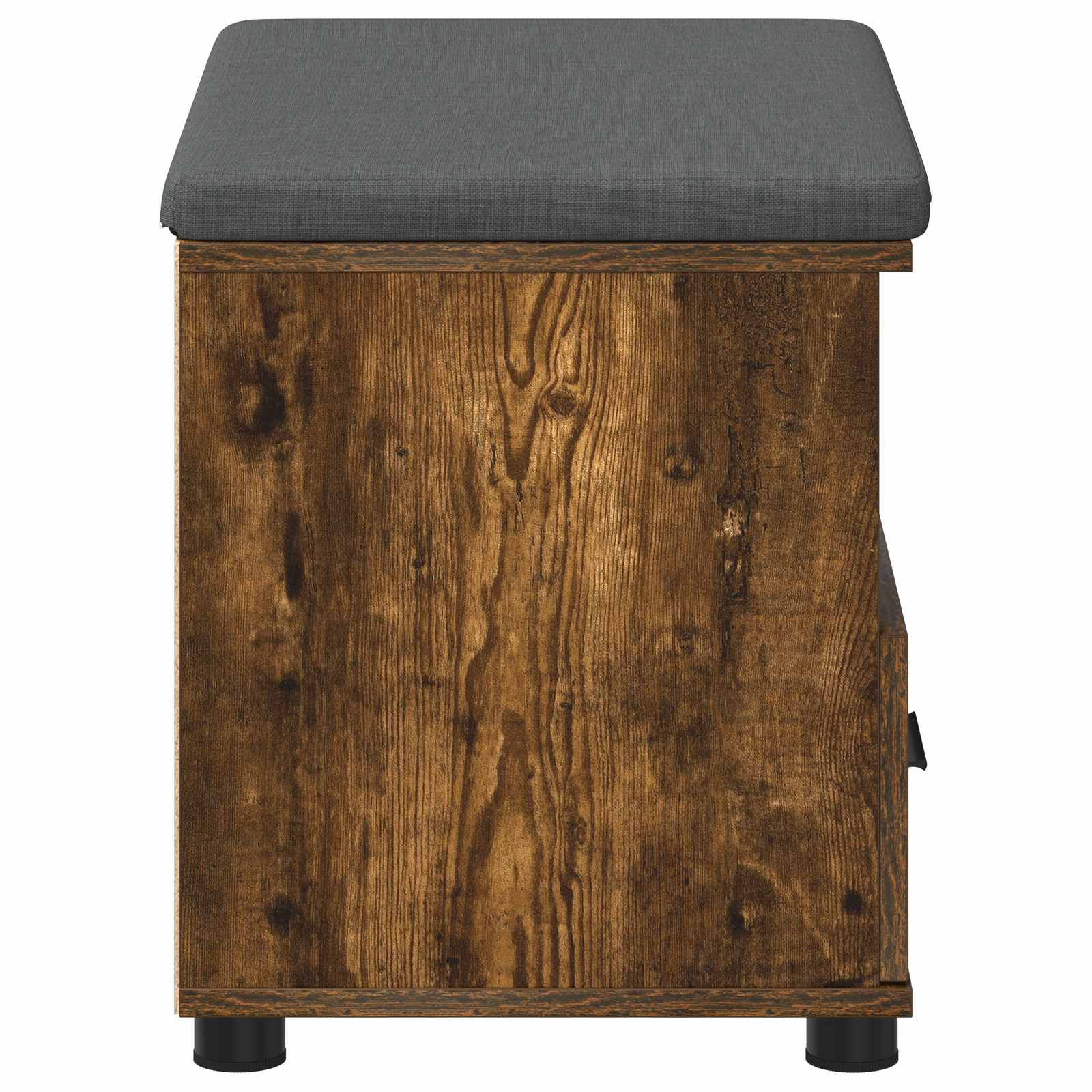 Halbank met kussen met lade Gerookte Eik 60 x 38 x 46 cm is nu te koop bij PeponiXL, paradijselijk wonen!