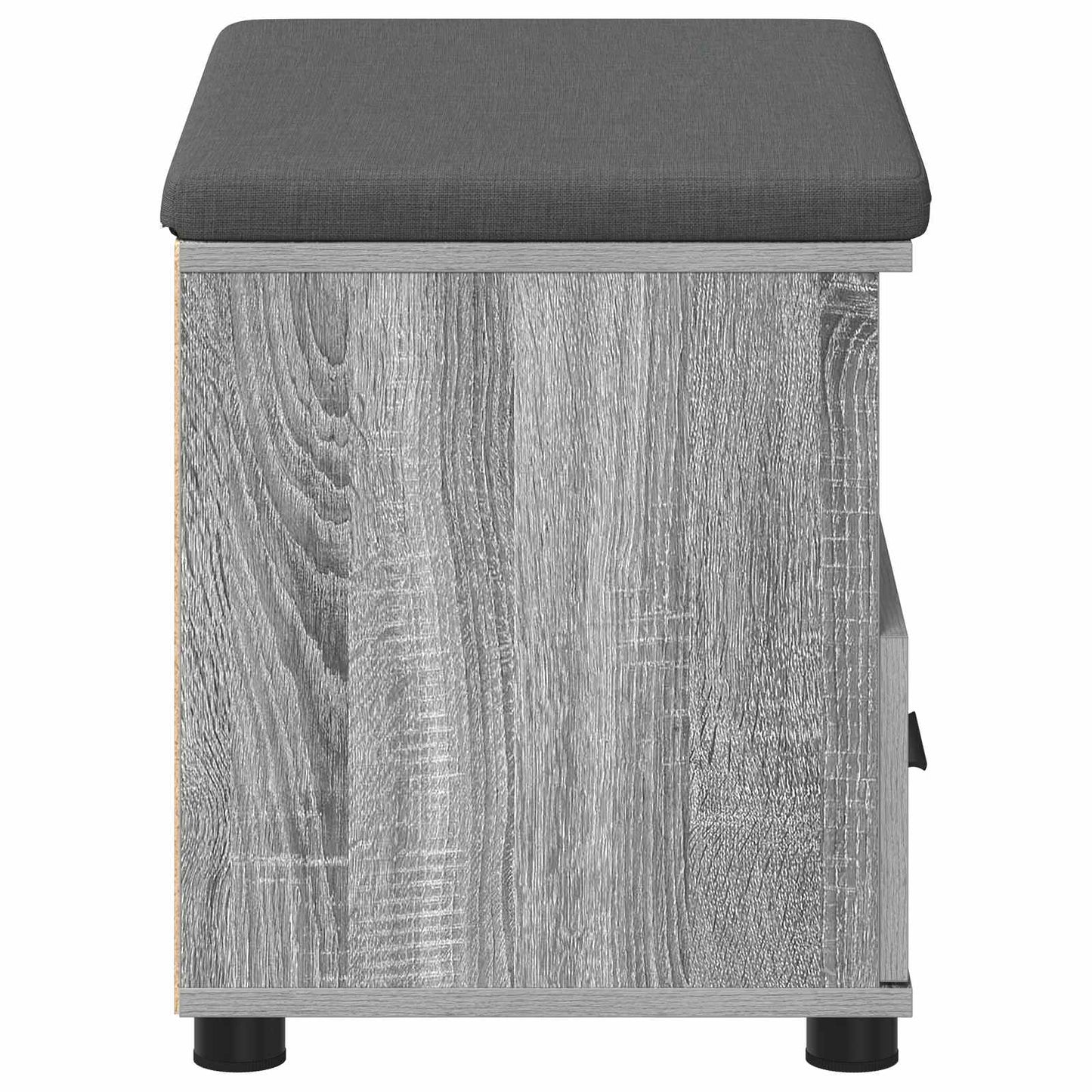 Halbank met kussen met lade Grijze Sonoma 60 x 38 x 46 cm is nu te koop bij PeponiXL, paradijselijk wonen!