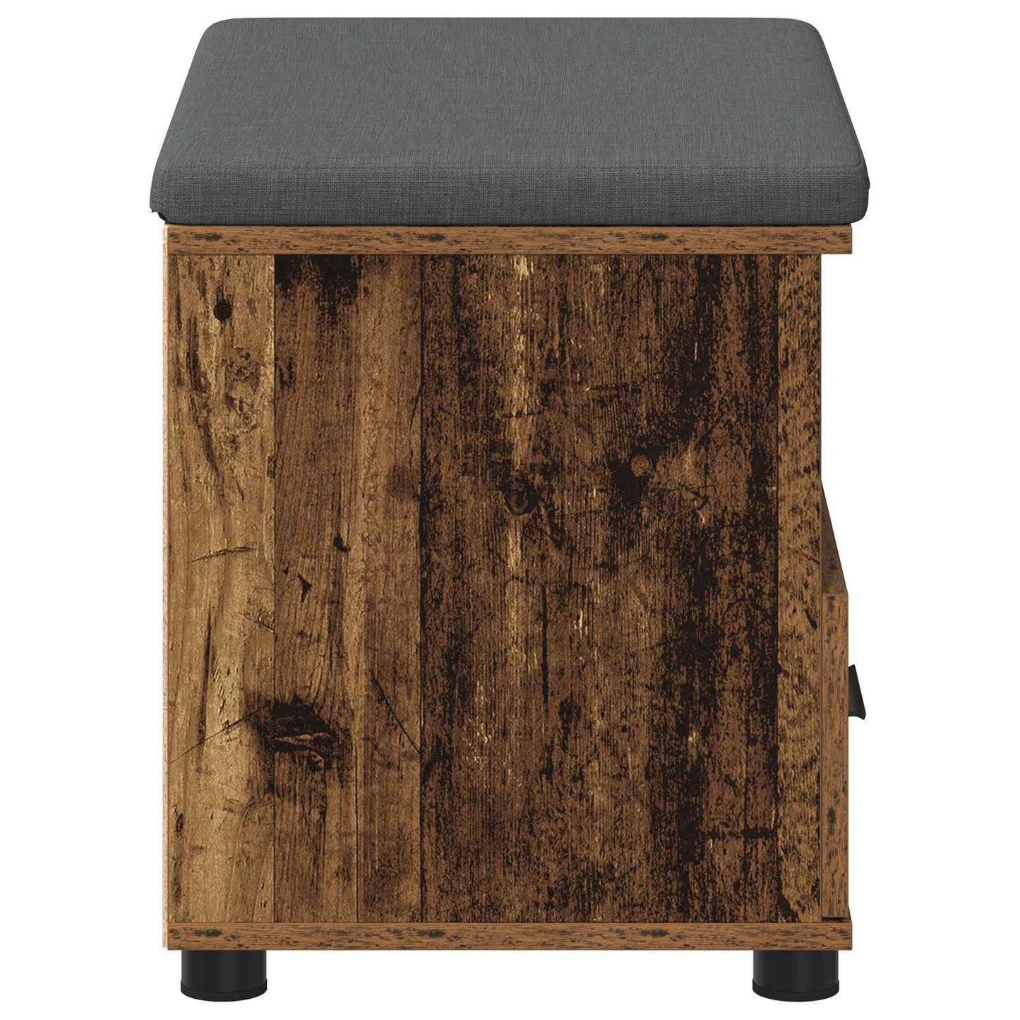Halbank Oudhout 60 x 38 x 46 cm Geïndustrialiseerd hout en stof is nu te koop bij PeponiXL, paradijselijk wonen!