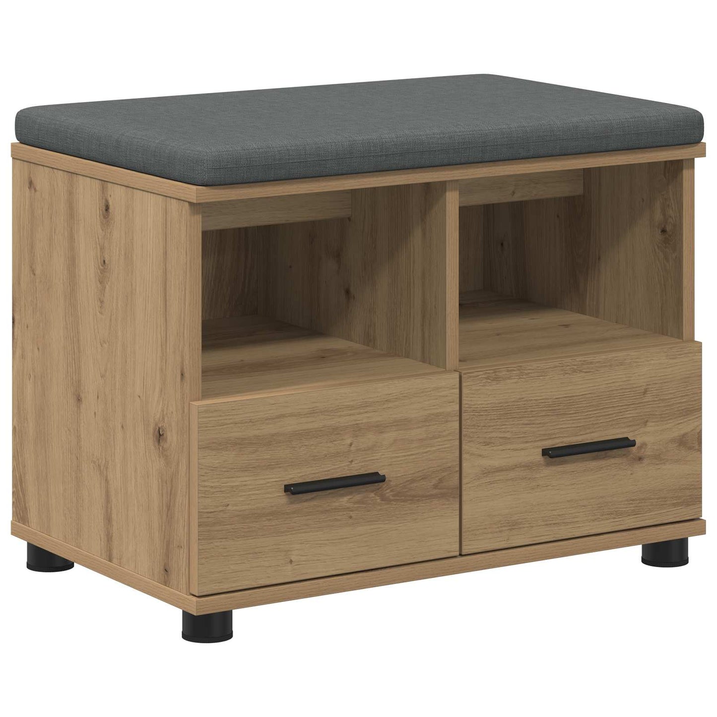 Halbank met kussen met lade Artisan Eik 60 x 38 x 46 cm is nu te koop bij PeponiXL, paradijselijk wonen!