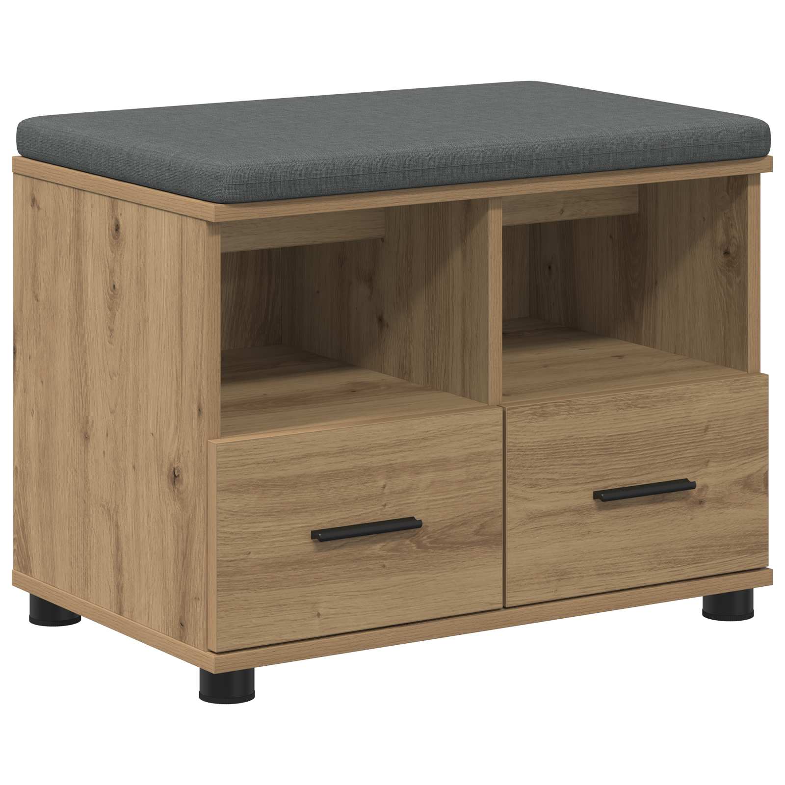 Halbank met kussen met lade Artisan Eik 60 x 38 x 46 cm is nu te koop bij PeponiXL, paradijselijk wonen!