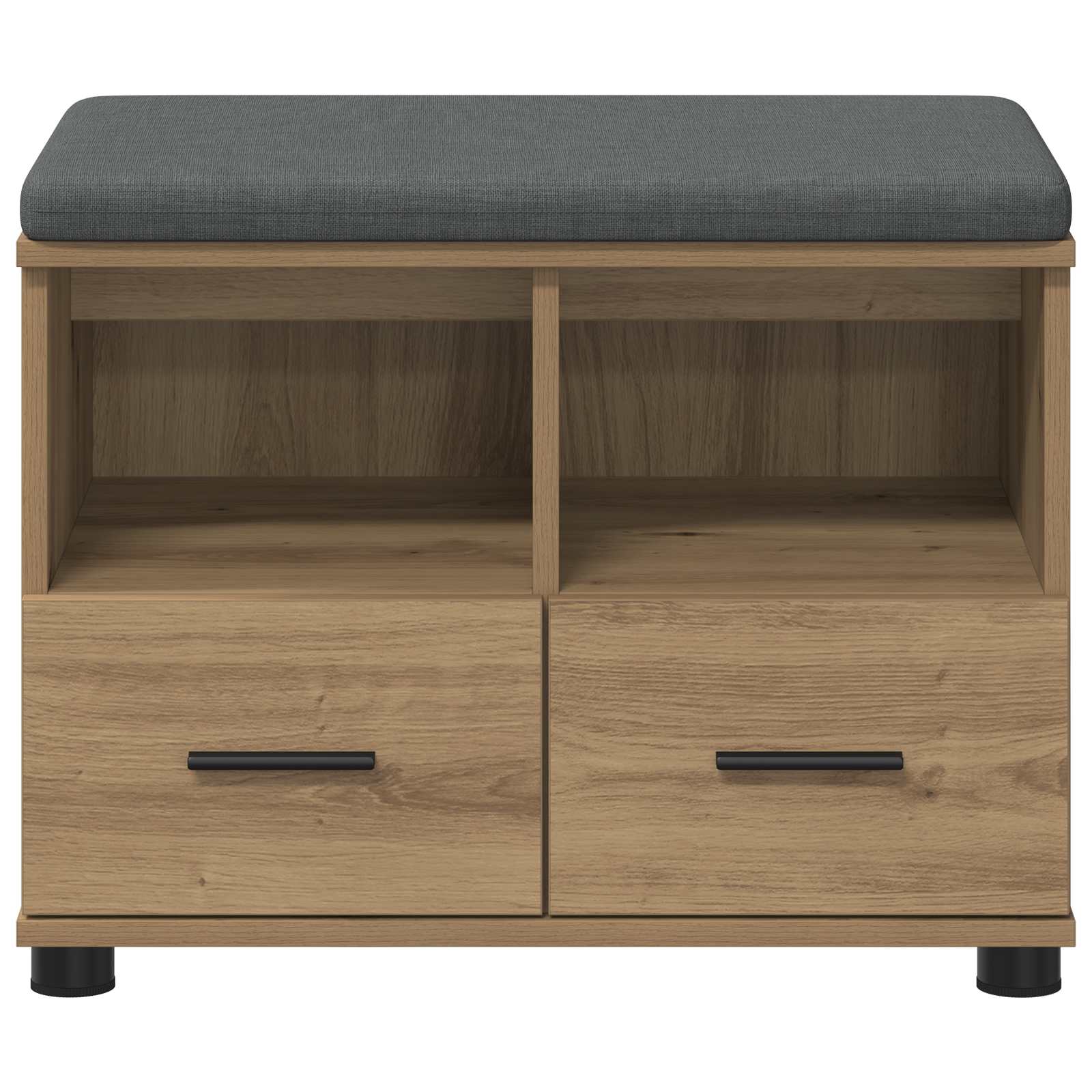 Halbank met kussen met lade Artisan Eik 60 x 38 x 46 cm is nu te koop bij PeponiXL, paradijselijk wonen!