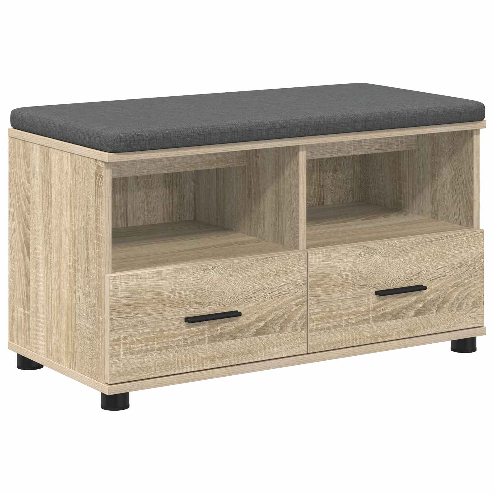 Halbank met kussen met lade Sonoma Eiken 80 x 38 x 46 cm is nu te koop bij PeponiXL, paradijselijk wonen!