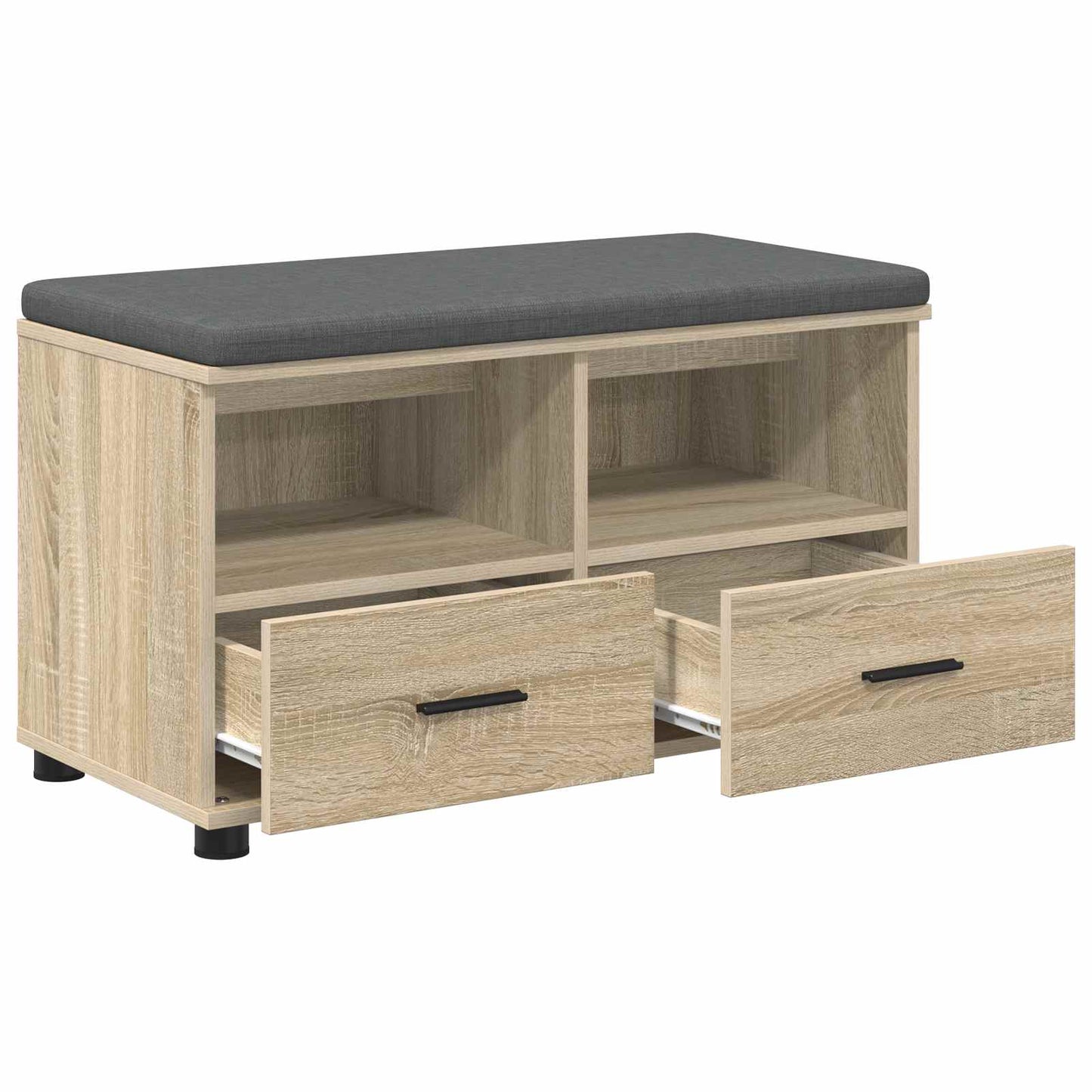 Halbank met kussen met lade Sonoma Eiken 80 x 38 x 46 cm is nu te koop bij PeponiXL, paradijselijk wonen!