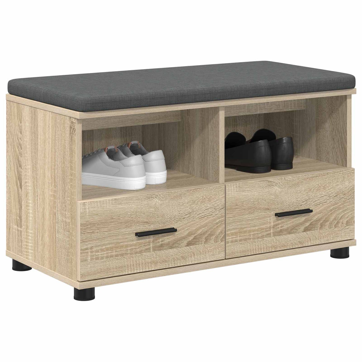Halbank met kussen met lade Sonoma Eiken 80 x 38 x 46 cm is nu te koop bij PeponiXL, paradijselijk wonen!
