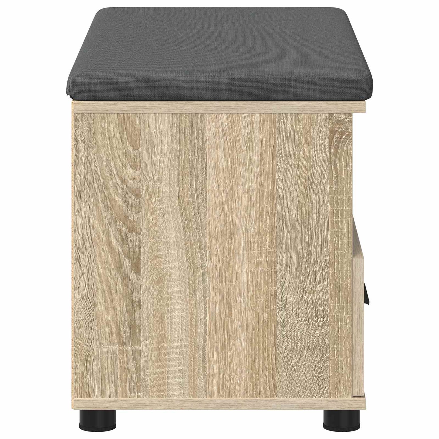 Halbank met kussen met lade Sonoma Eiken 80 x 38 x 46 cm is nu te koop bij PeponiXL, paradijselijk wonen!