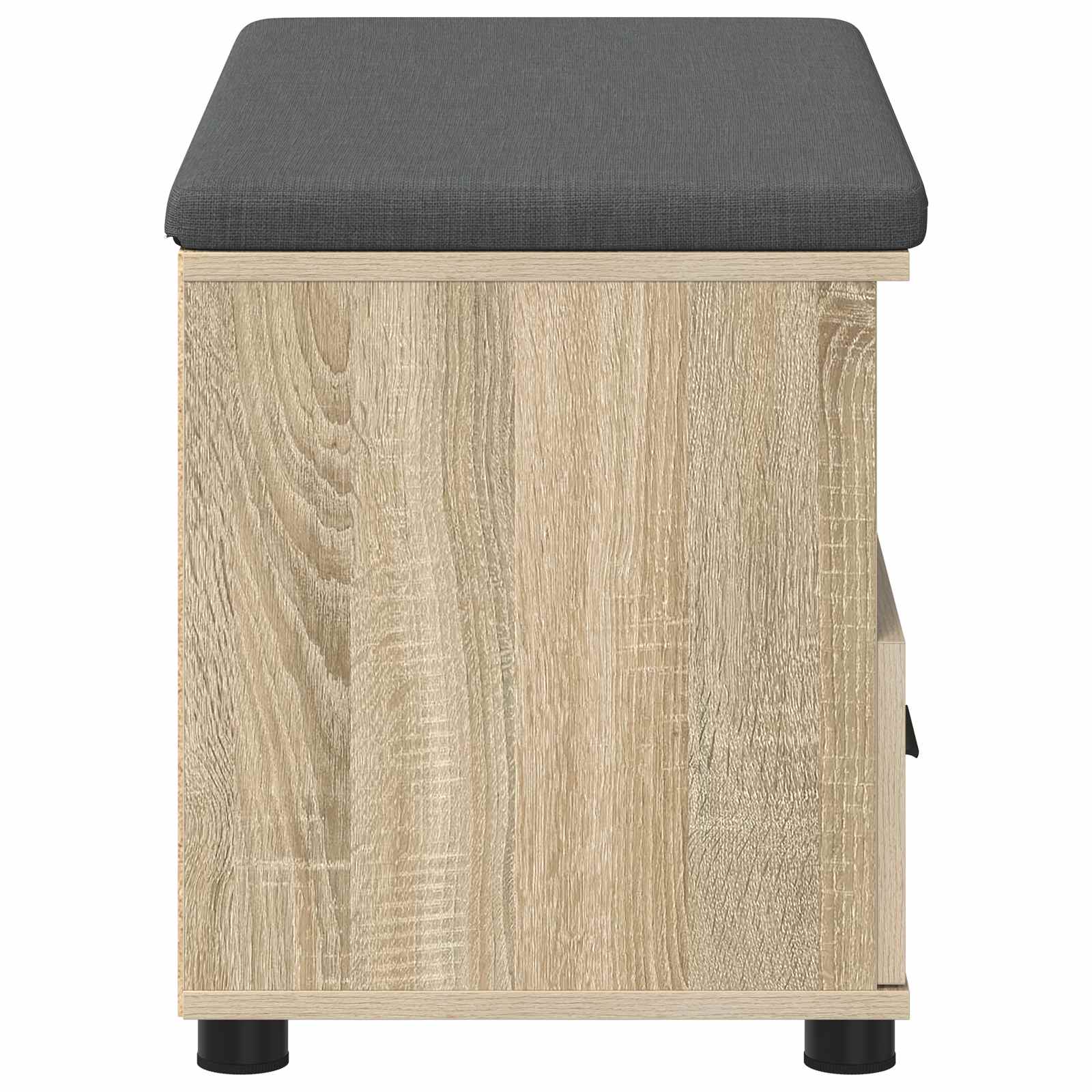 Halbank met kussen met lade Sonoma Eiken 80 x 38 x 46 cm is nu te koop bij PeponiXL, paradijselijk wonen!