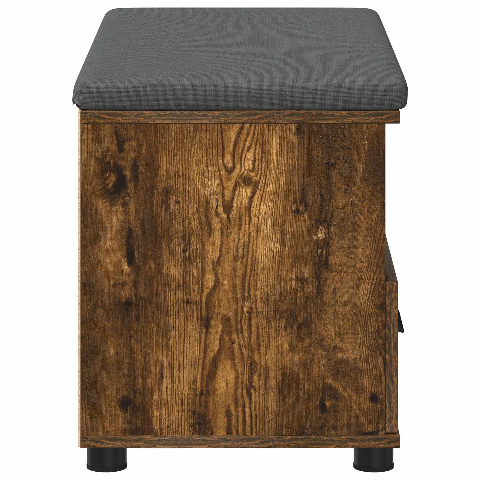 Halbank met kussen met lade Gerookte Eik 80 x 38 x 46 cm is nu te koop bij PeponiXL, paradijselijk wonen!