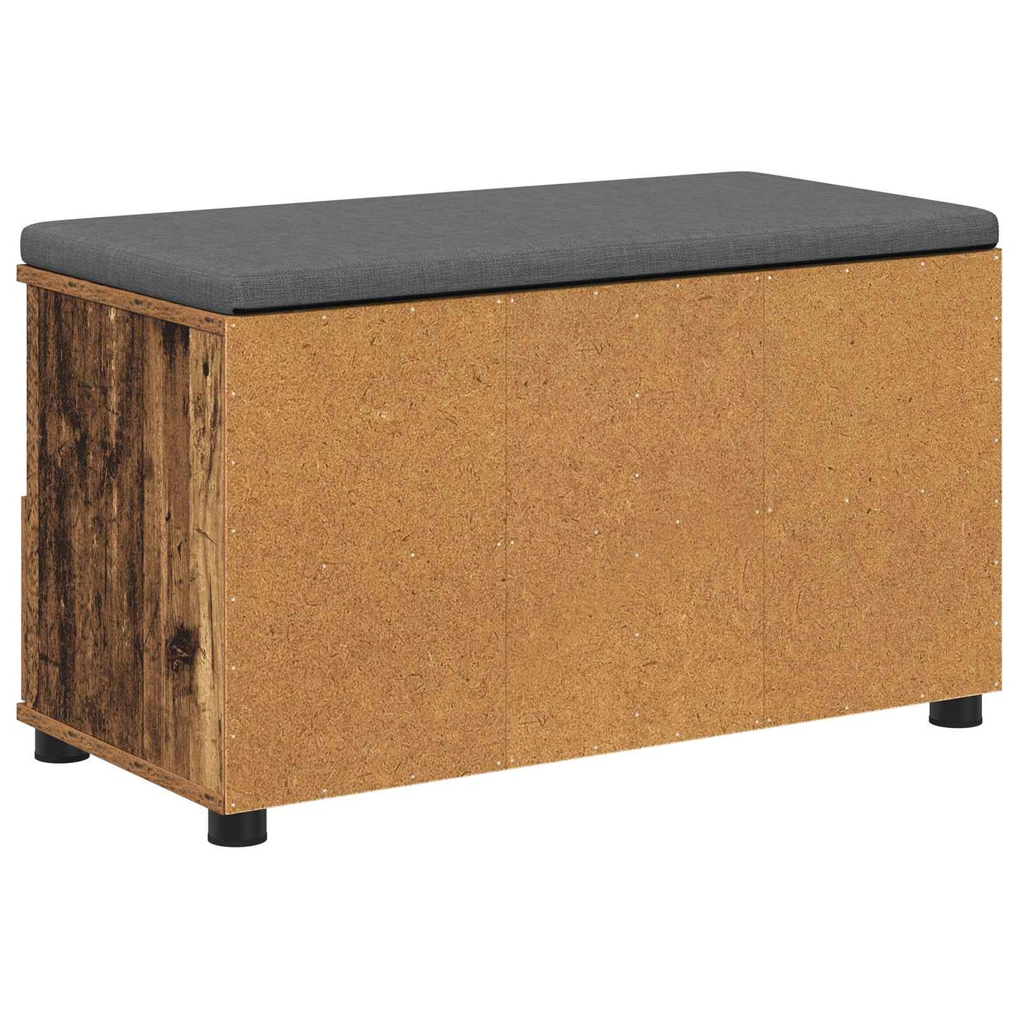 Halbank Oudhout 80 x 38 x 46 cm Geïndustrialiseerd hout en stof is nu te koop bij PeponiXL, paradijselijk wonen!