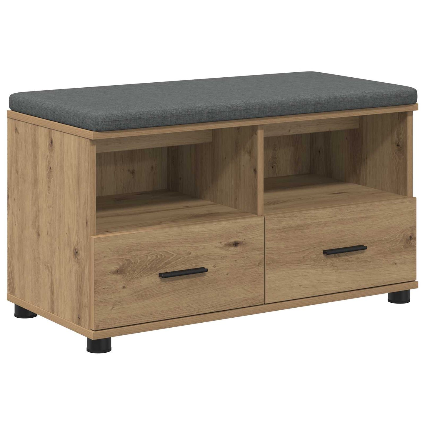 Halbank met kussen met lade Artisan Eik 80 x 38 x 46 cm is nu te koop bij PeponiXL, paradijselijk wonen!