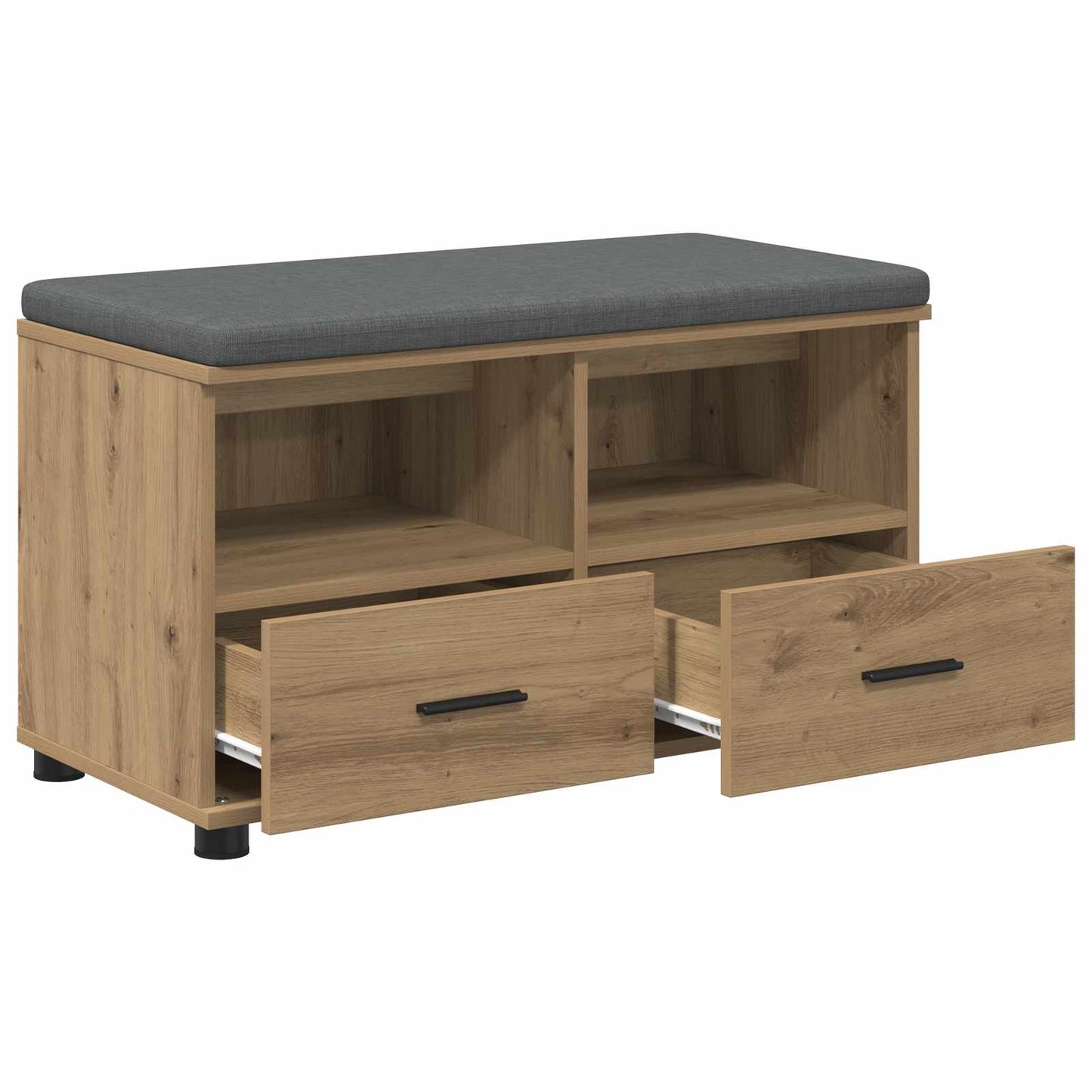 Halbank met kussen met lade Artisan Eik 80 x 38 x 46 cm is nu te koop bij PeponiXL, paradijselijk wonen!