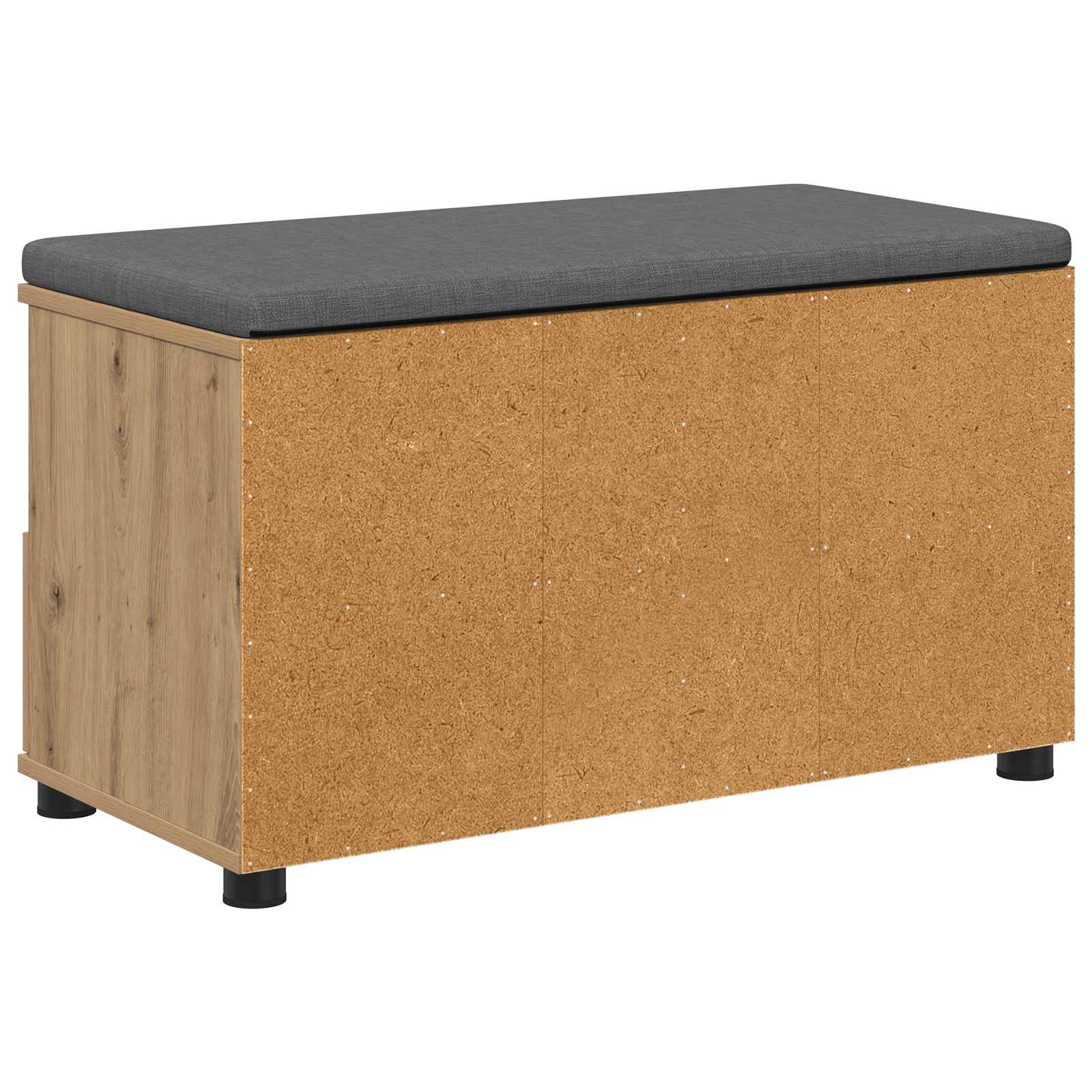 Halbank met kussen met lade Artisan Eik 80 x 38 x 46 cm is nu te koop bij PeponiXL, paradijselijk wonen!