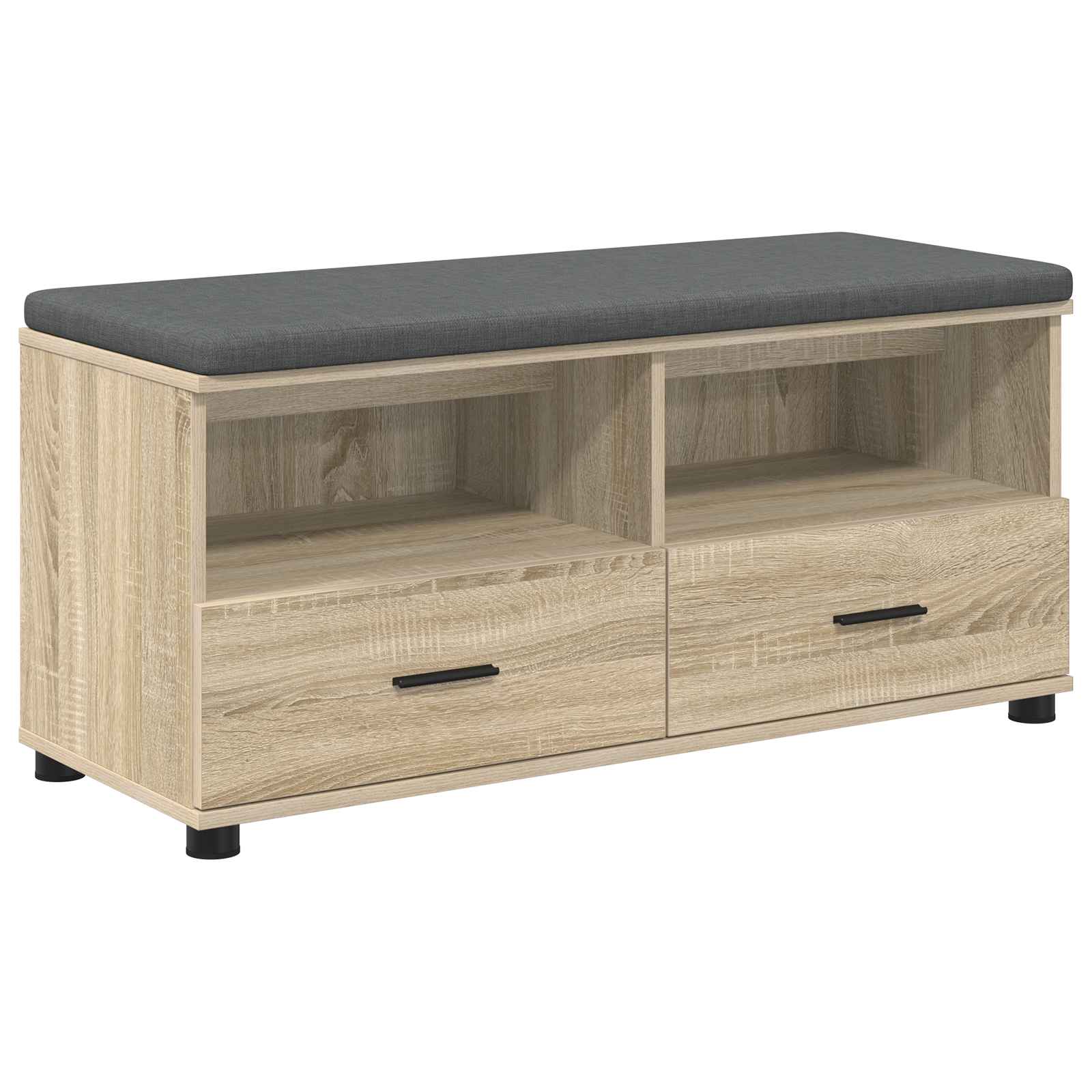Halbank met kussen met lade Sonoma Eiken 100 x 38 x 46 cm is nu te koop bij PeponiXL, paradijselijk wonen!