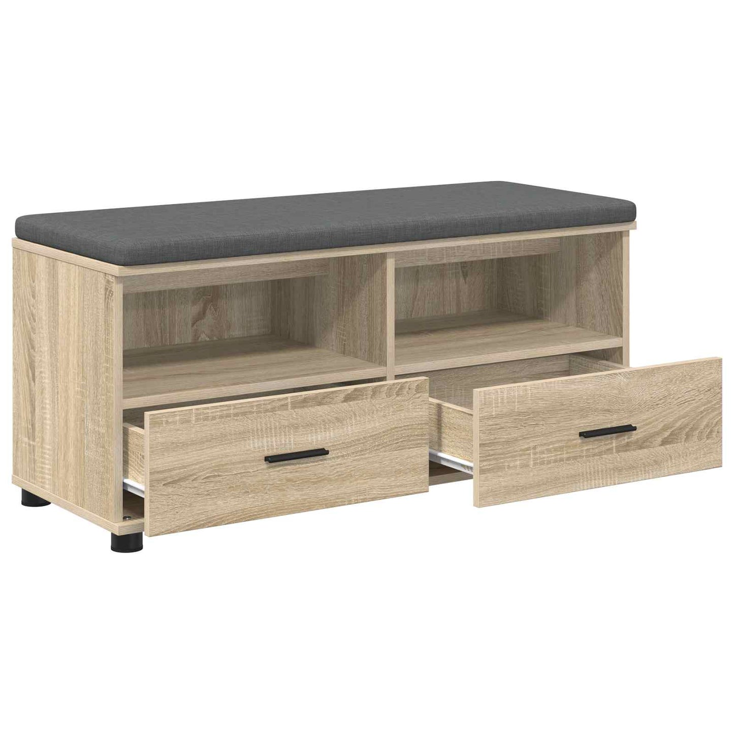 Halbank met kussen met lade Sonoma Eiken 100 x 38 x 46 cm is nu te koop bij PeponiXL, paradijselijk wonen!