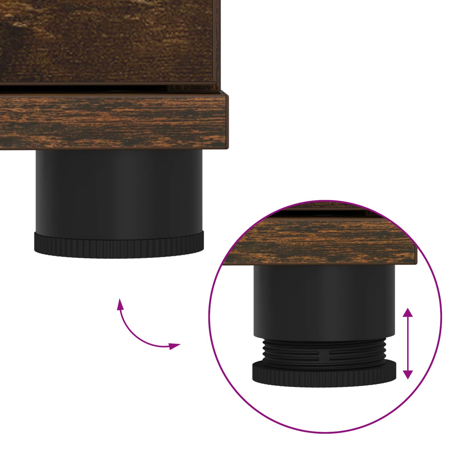 Halbank met kussen met lade Gerookt eiken 100 x 38 x 46 cm is nu te koop bij PeponiXL, paradijselijk wonen!