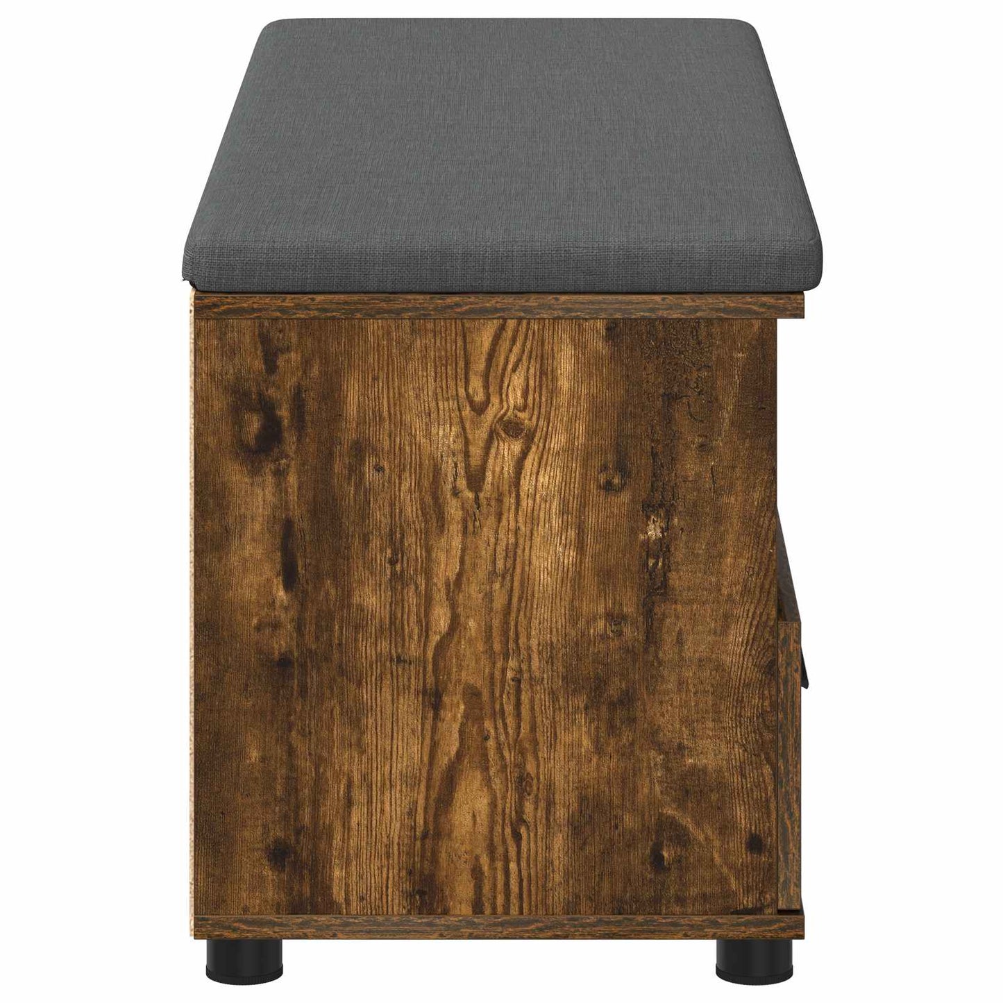 Halbank met kussen met lade Gerookt eiken 100 x 38 x 46 cm is nu te koop bij PeponiXL, paradijselijk wonen!