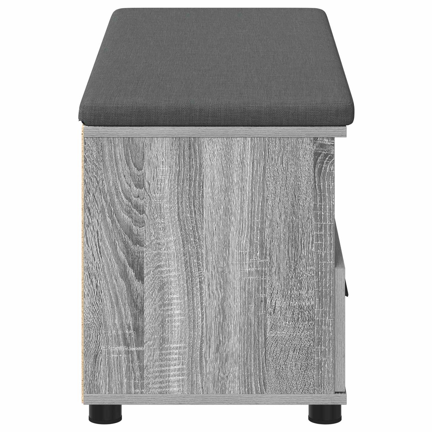 Halbank met kussen met lade Grijze Sonoma 100 x 38 x 46 cm is nu te koop bij PeponiXL, paradijselijk wonen!