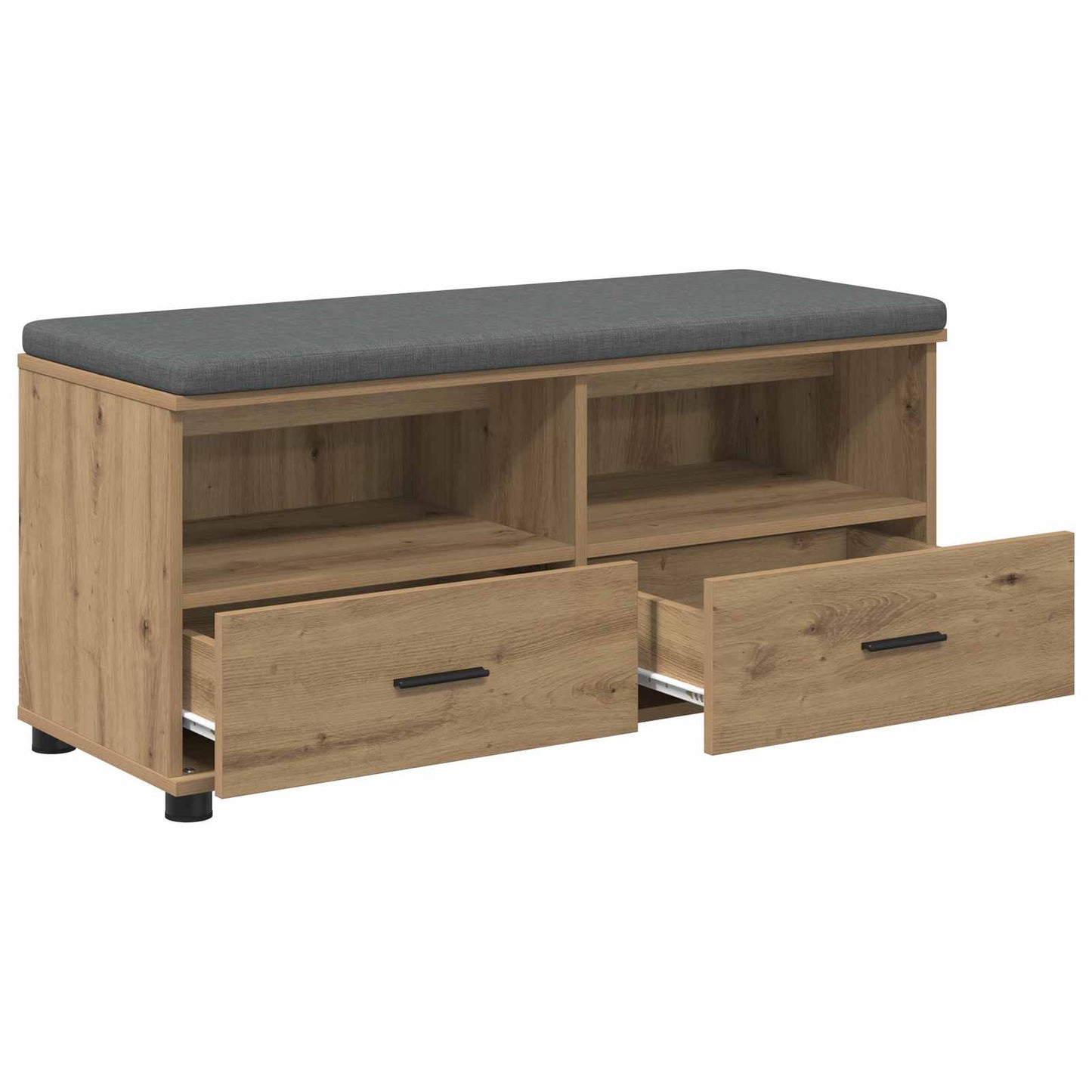 Halbank met kussen met lade Artisan Eik 100 x 38 x 46 cm is nu te koop bij PeponiXL, paradijselijk wonen!
