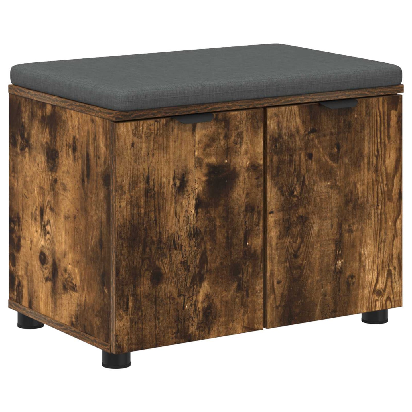 Halbank met kussen met plank Gerookte Eik 60 x 38 x 46 cm is nu te koop bij PeponiXL, paradijselijk wonen!