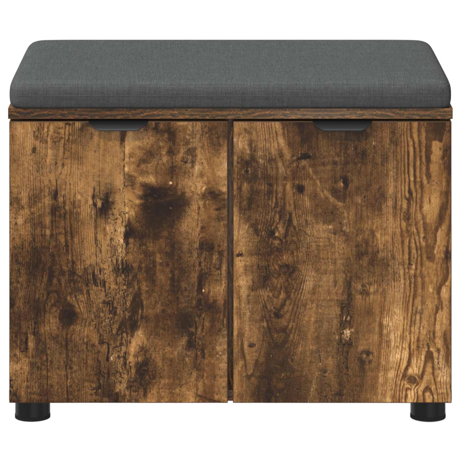 Halbank met kussen met plank Gerookte Eik 60 x 38 x 46 cm is nu te koop bij PeponiXL, paradijselijk wonen!