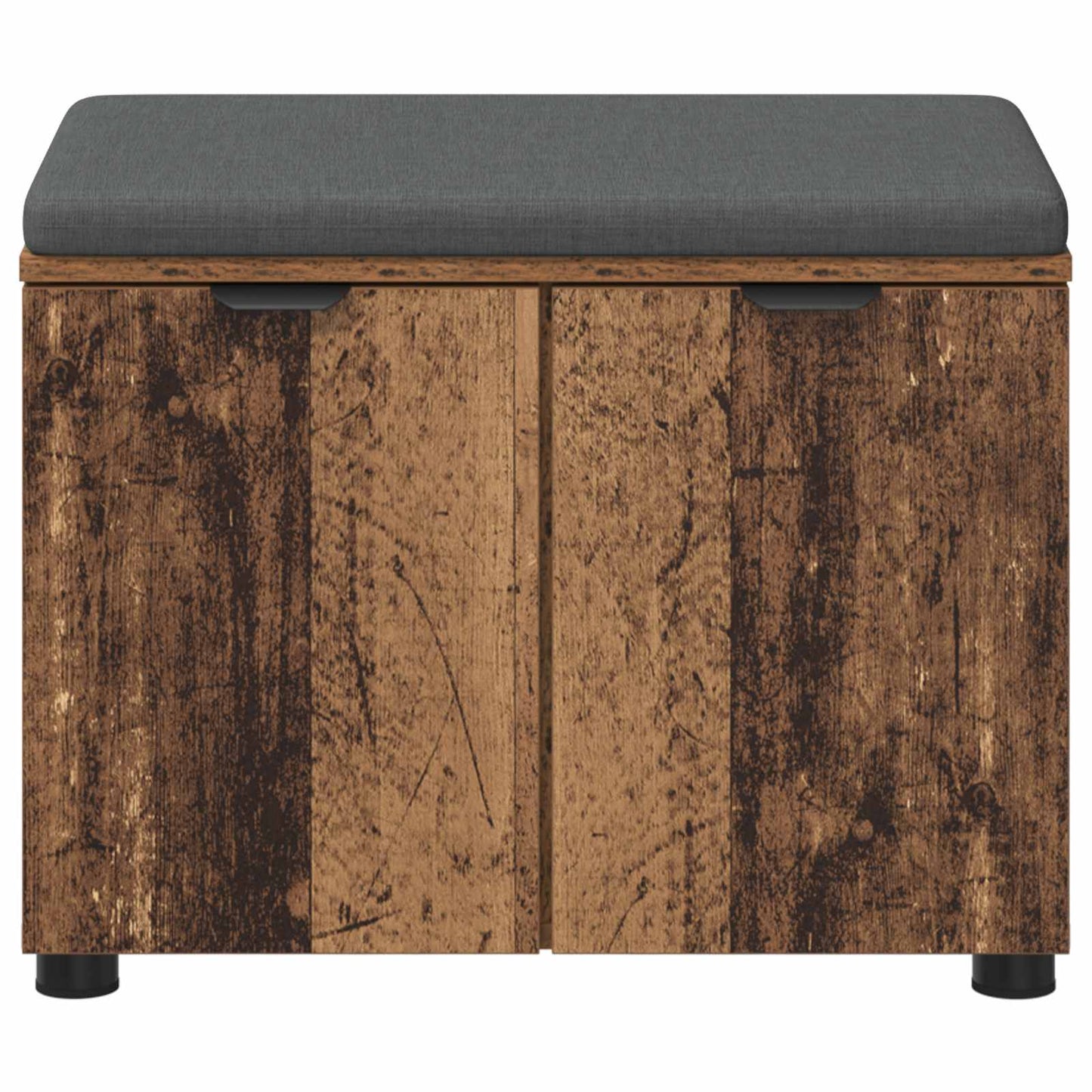 Halbank Oudhout 60 x 38 x 46 cm Geïndustrialiseerd hout en stof is nu te koop bij PeponiXL, paradijselijk wonen!