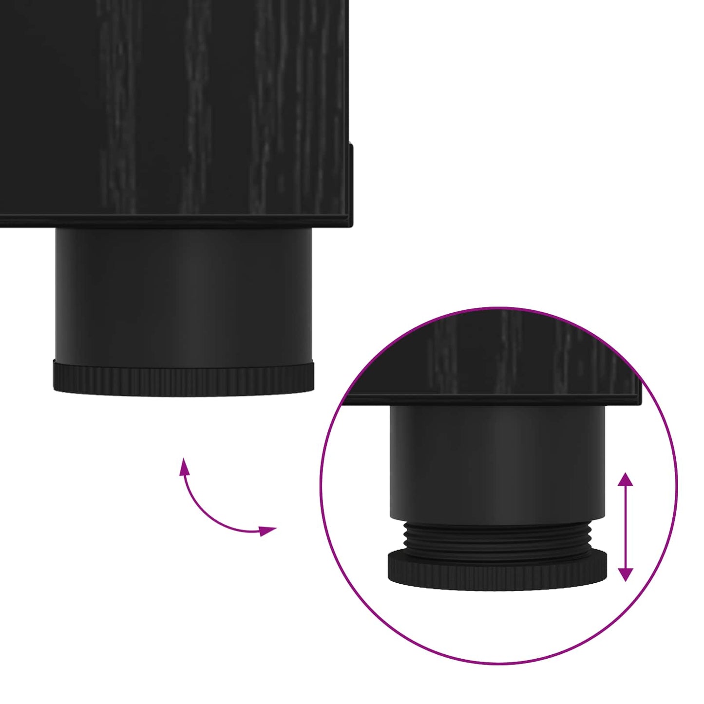 Halbank met kussen met opslag Zwart Eiken 80 x 46 x 46 cm is nu te koop bij PeponiXL, paradijselijk wonen!